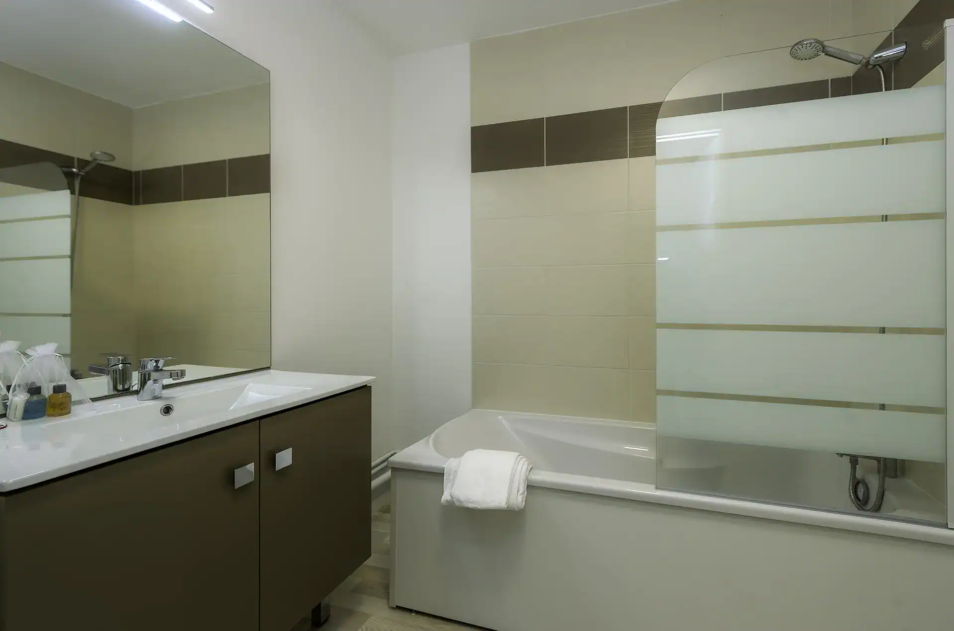 Exemple de salle de bain de la résidence de vacances Goélia le Phare au Tréport
