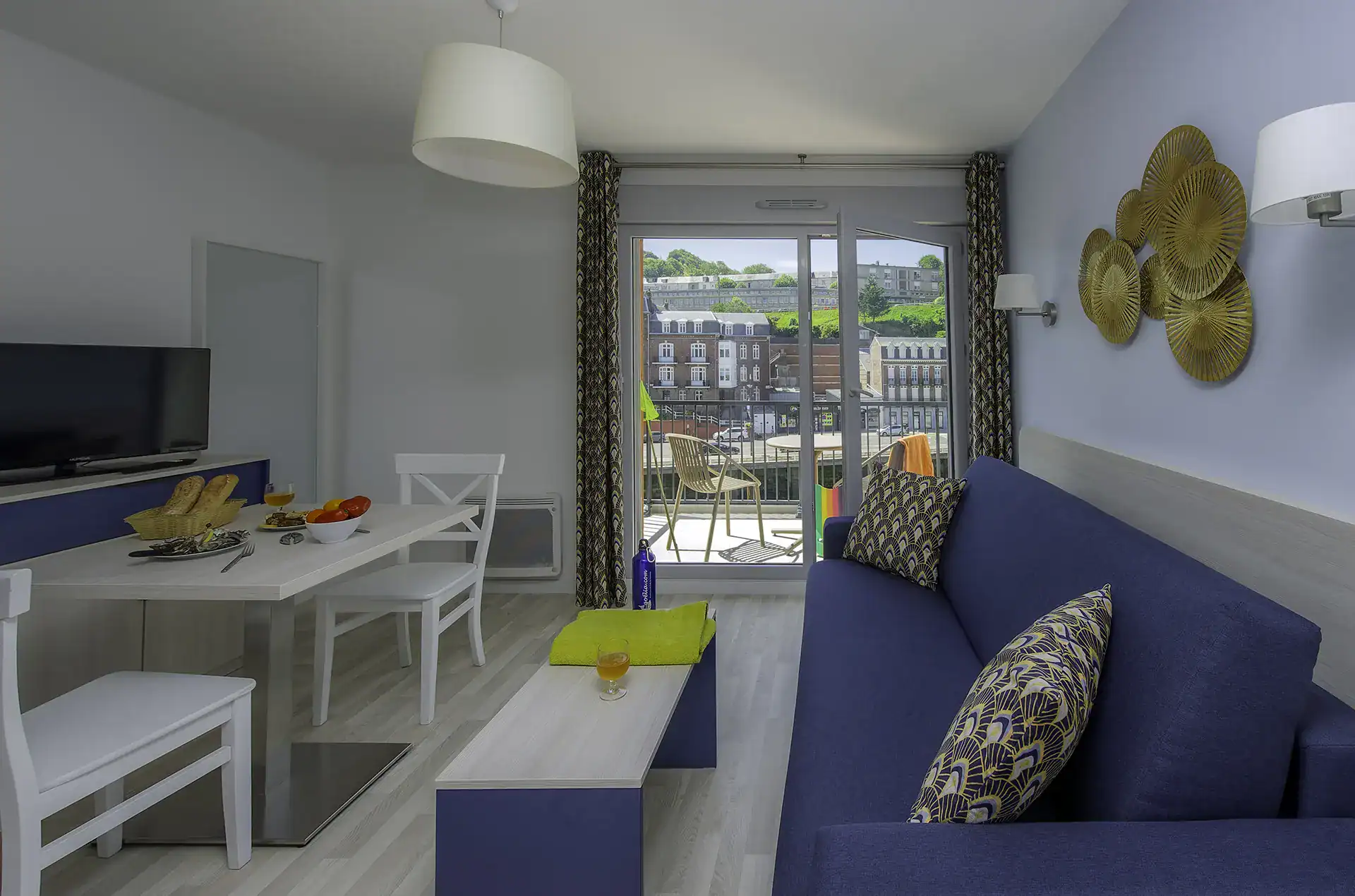 Exemple d'appartement de la résidence de vacances Le Phare au Tréport en Normandie