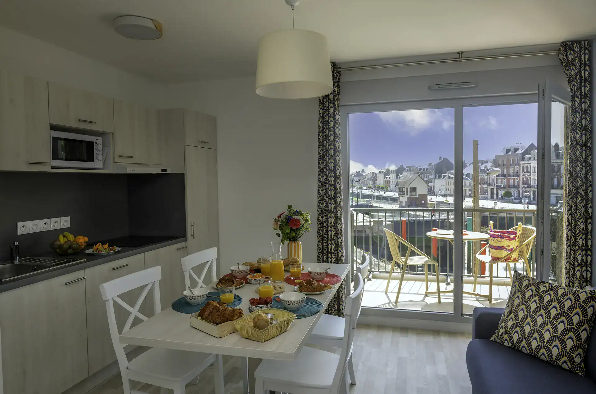 Exemple d'appartement de la résidence de vacances Le Phare au Tréport en Normandie