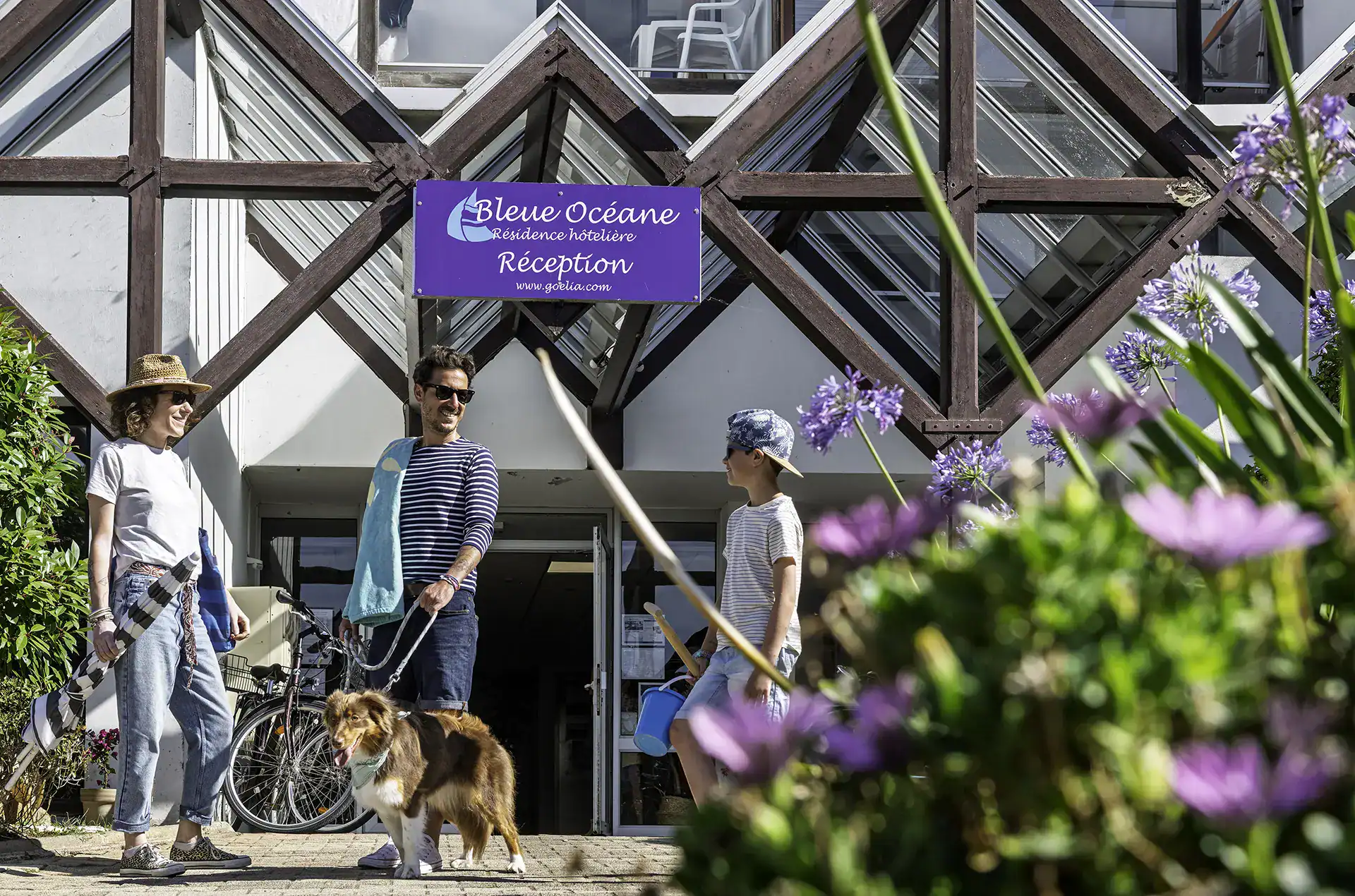 Extérieur de la résidence de vacances Goélia Bleue Océane à Carnac