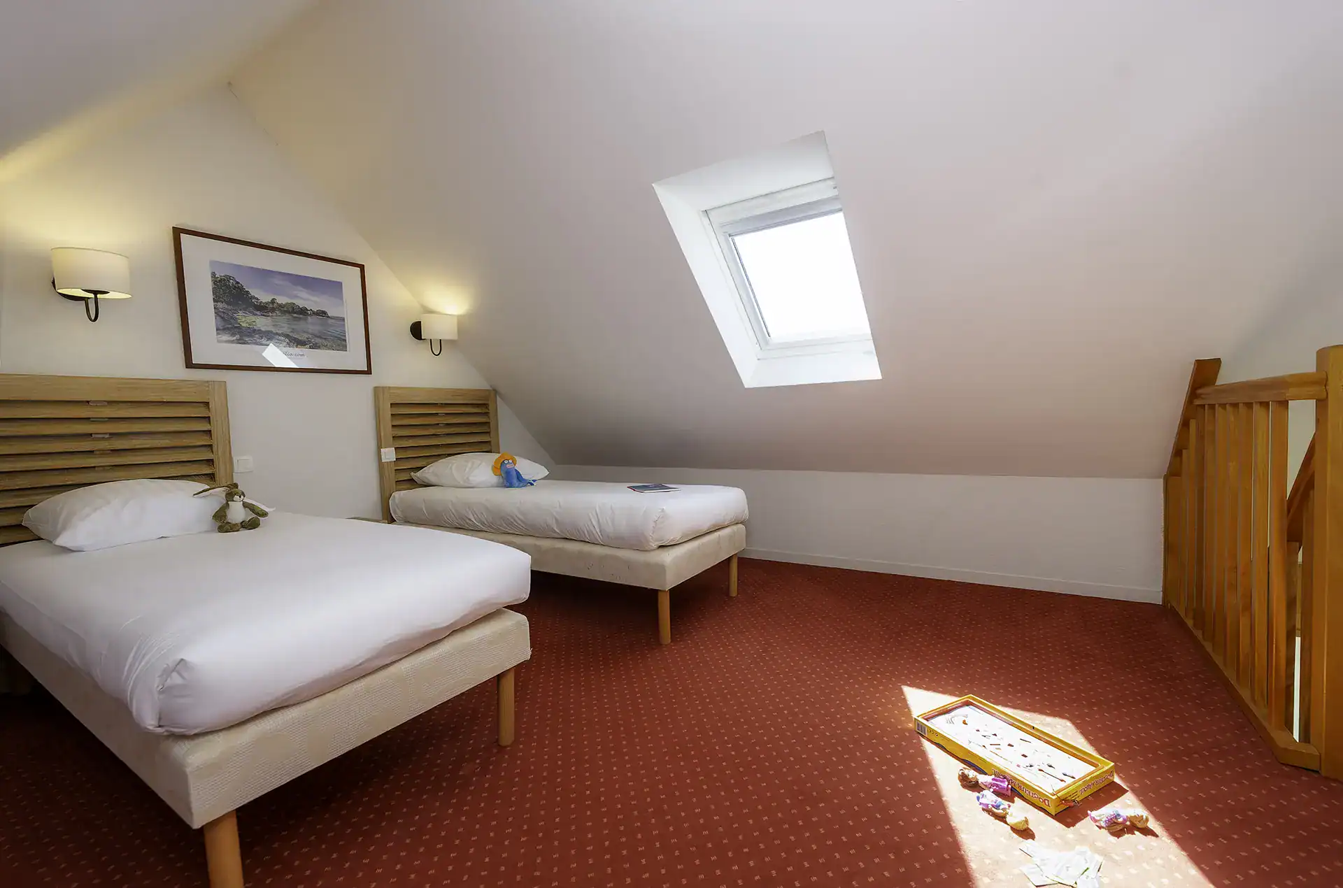 Exemple de chambre de la résidence de vacances Goélia Le Domaine des Glénan à Fouesnant