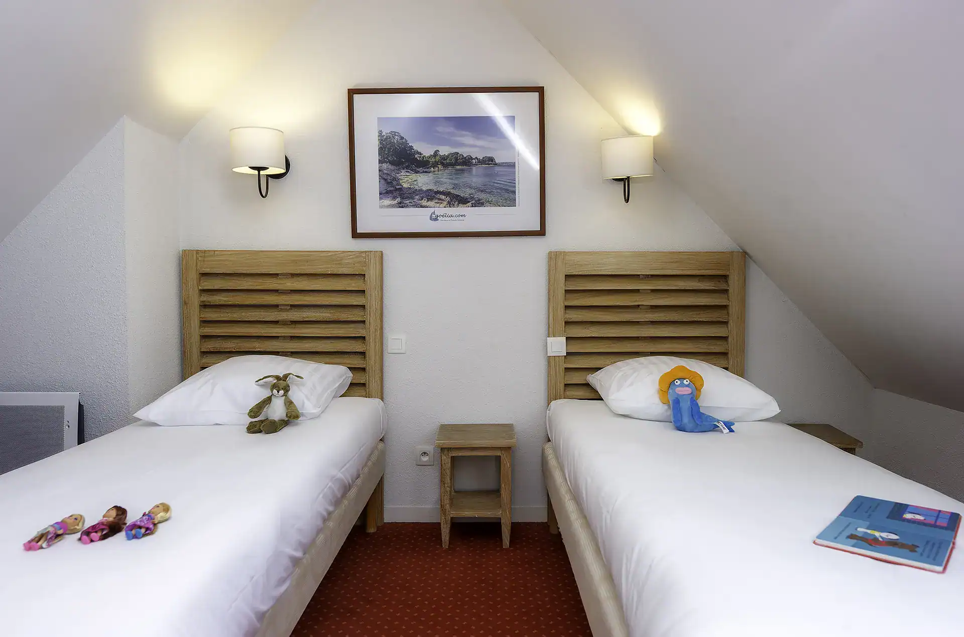 Exemple de chambre de la résidence de vacances Goélia Le Domaine des Glénan à Fouesnant