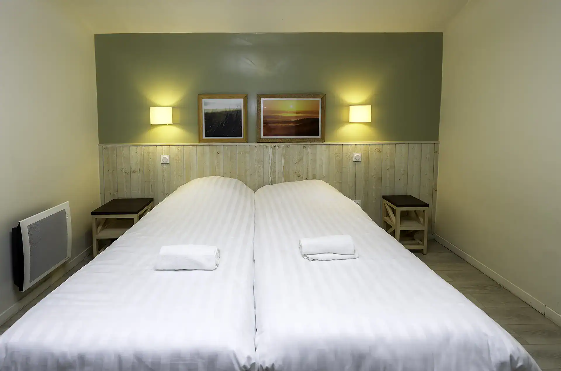 Exemple de chambre de la résidence de vacances Goélia  La Pommeraie à Branville