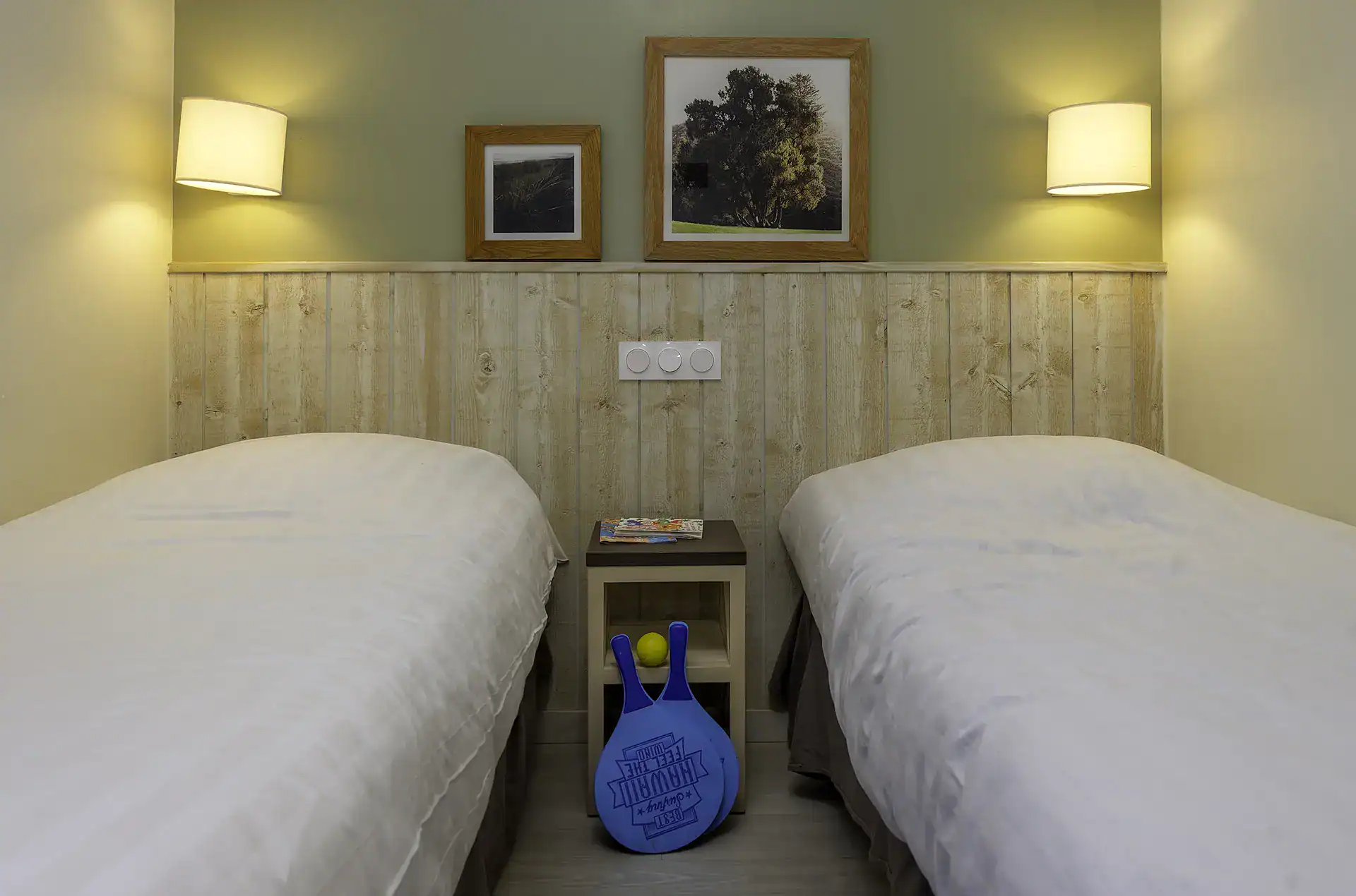 Exemple de chambre de la résidence de vacances Goélia  La Pommeraie à Branville