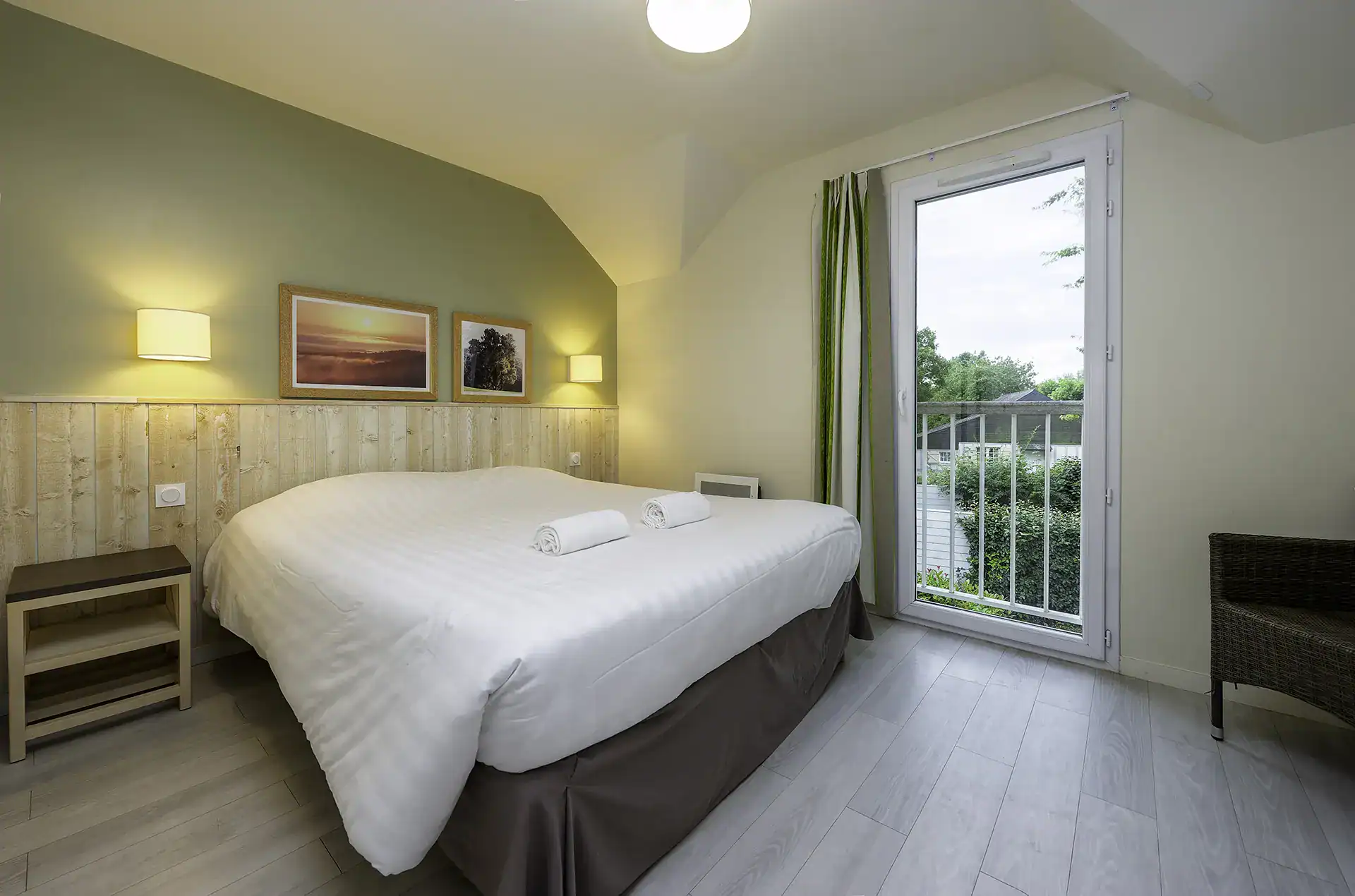 Exemple de chambre de la résidence de vacances Goélia  La Pommeraie à Branville