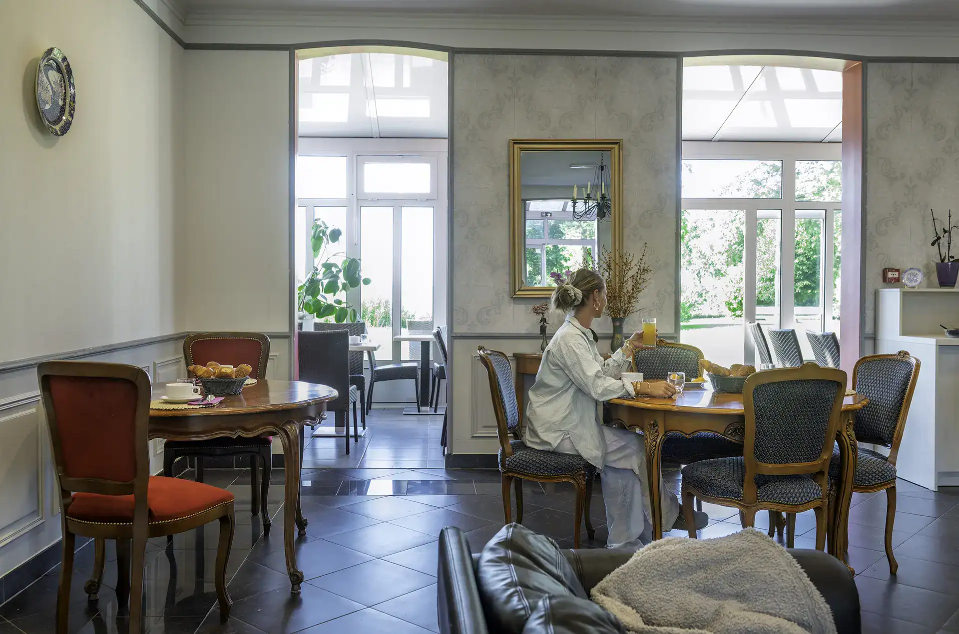 Reception at the Goélia Les Portes d'Etretat vacation residence in Etretat, Normandy