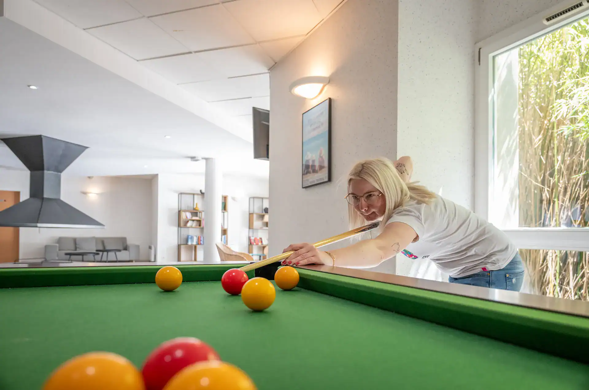 Salle de billard de la résidence de vacances Goelia Kermael à Saint Briac en Bretagne