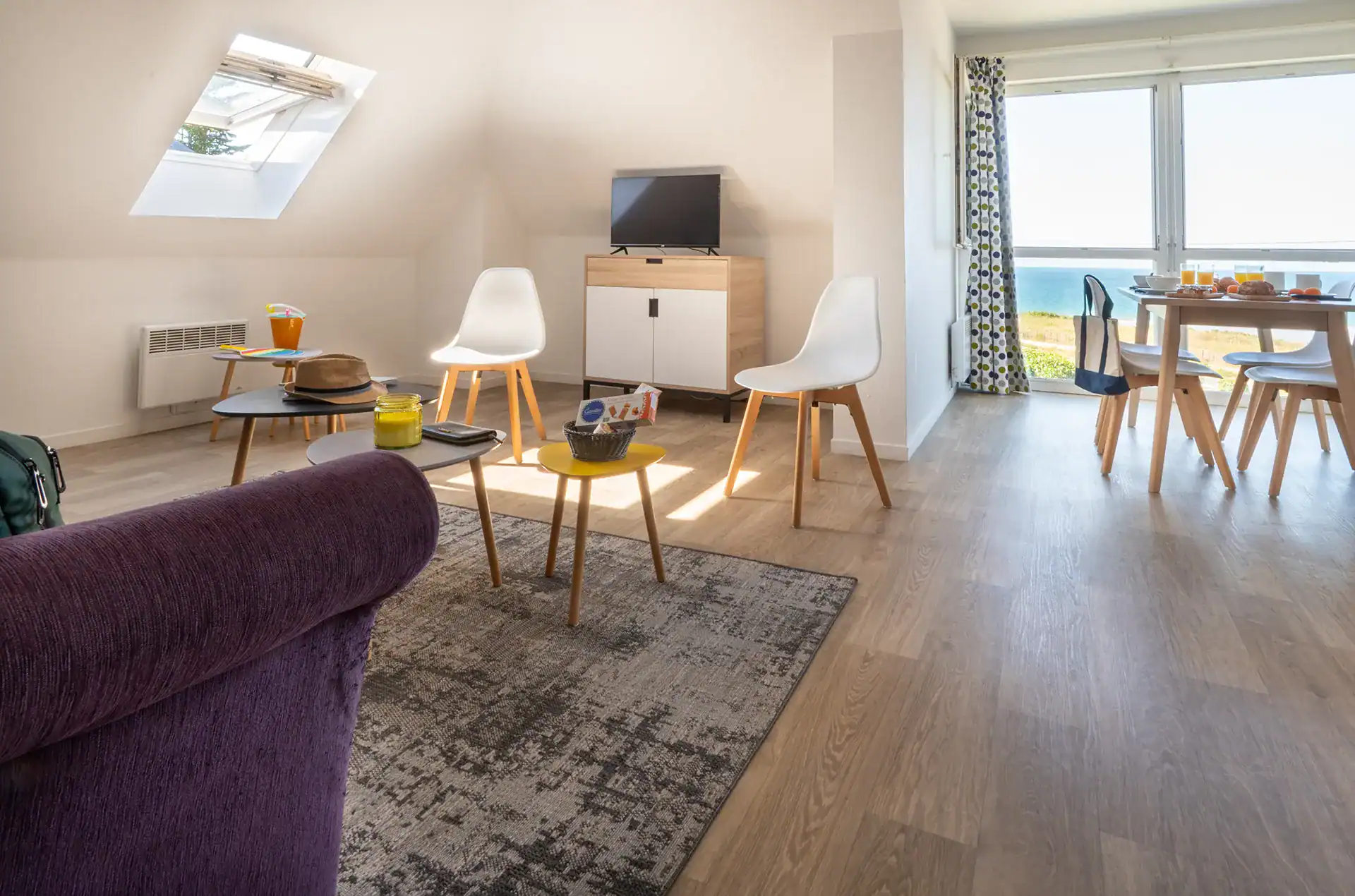 Exemple d'intérieur d'un logement de la résidence de vacances Goélia Kermael à Saint Briac 
