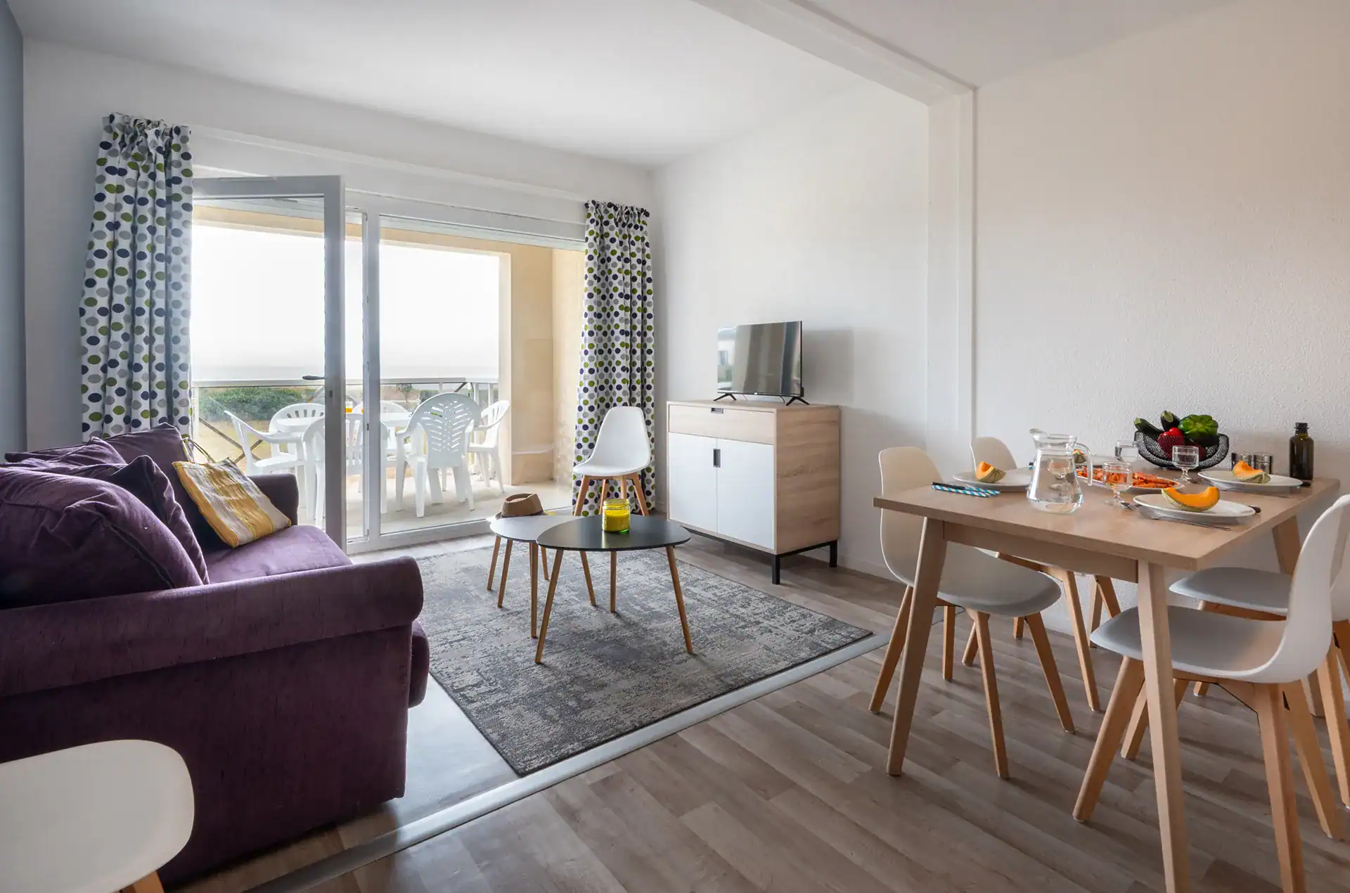 Exemple d'intérieur d'un logement de la résidence de vacances Goélia Kermael à Saint Briac 