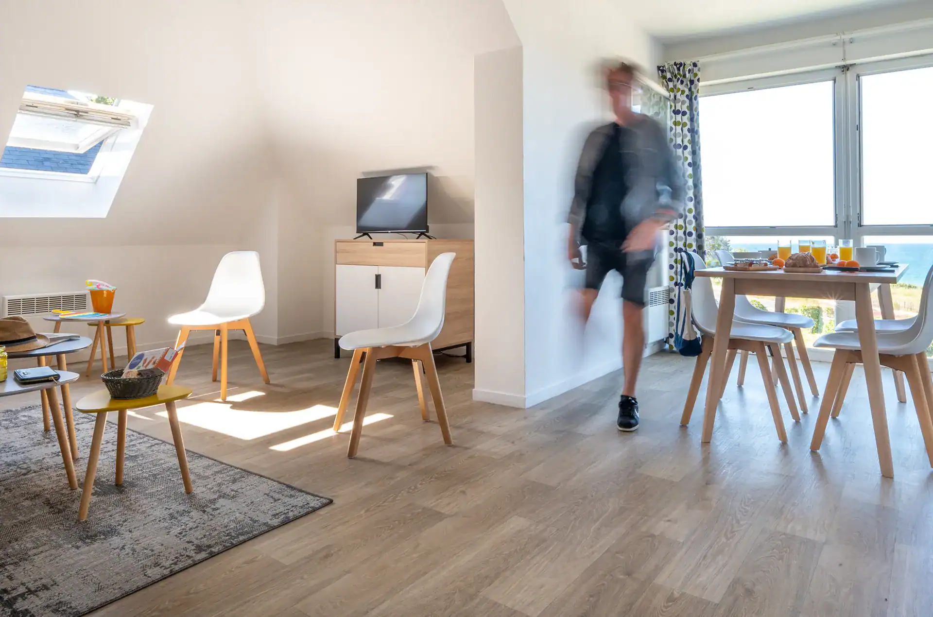 Exemple d'intérieur d'un logement de la résidence de vacances Goélia Kermael à Saint Briac 