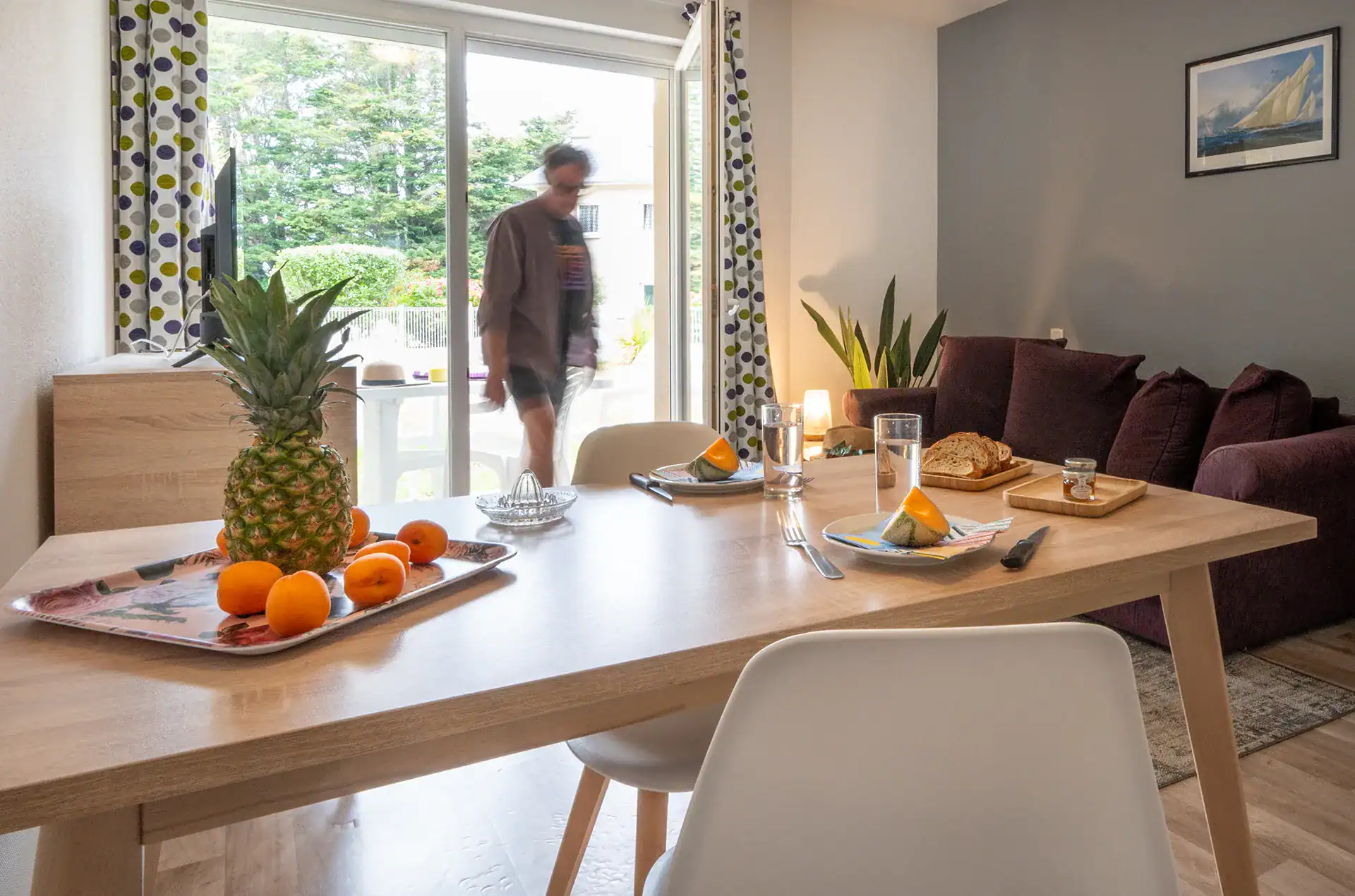 Exemple d'intérieur d'un logement de la résidence de vacances Goélia Kermael à Saint Briac 