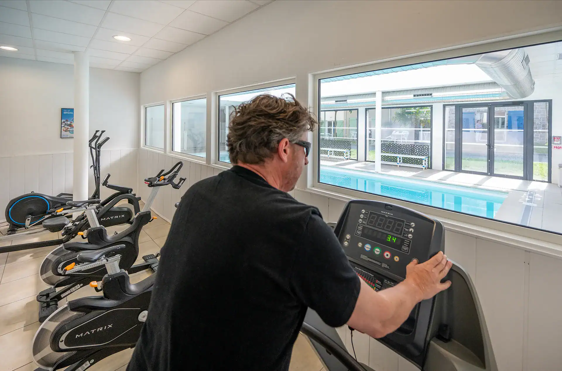 Fitness room  at the Goélia Le Domaine des Mauriers holiday residence in Saint Malo