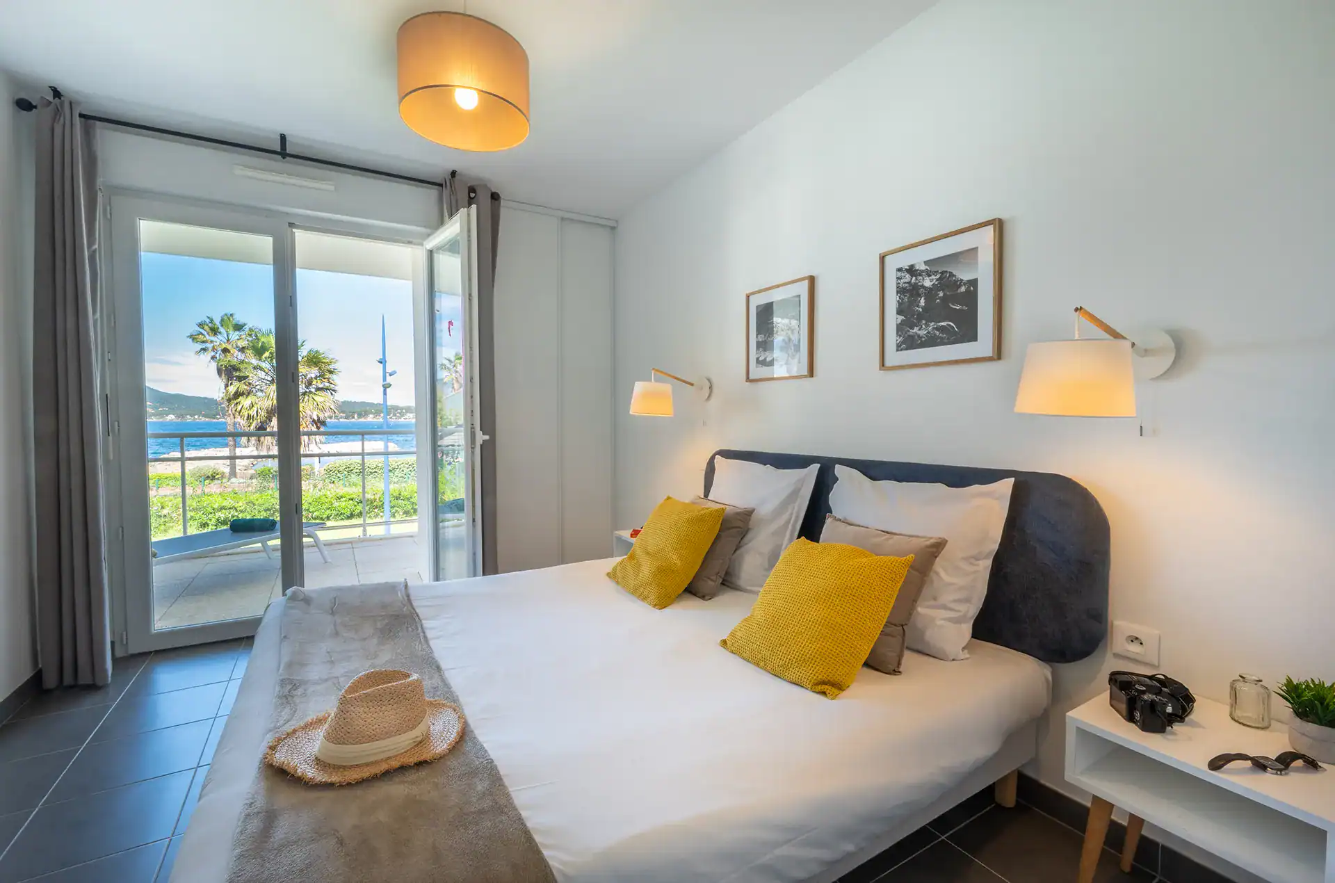 Example of a room in accommodation at the Goélia Le Cap Azur holiday residence in Saint-Mandrier