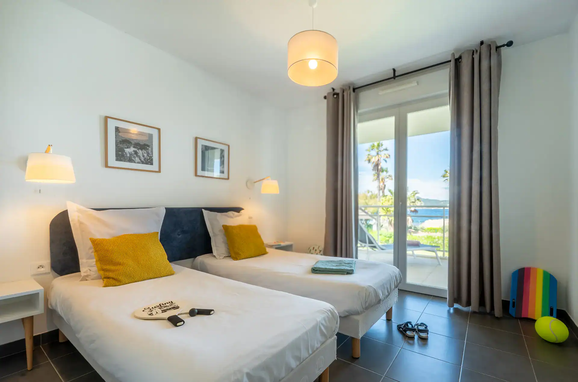 Example of a room in accommodation at the Goélia Le Cap Azur holiday residence in Saint-Mandrier