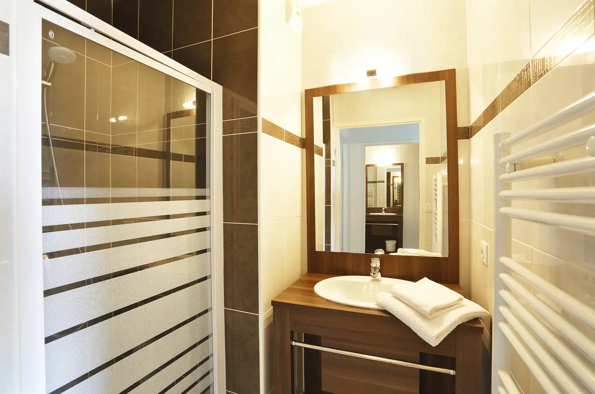 Bathroom in the Goélia L'Estacade holiday residence in Cap Breton