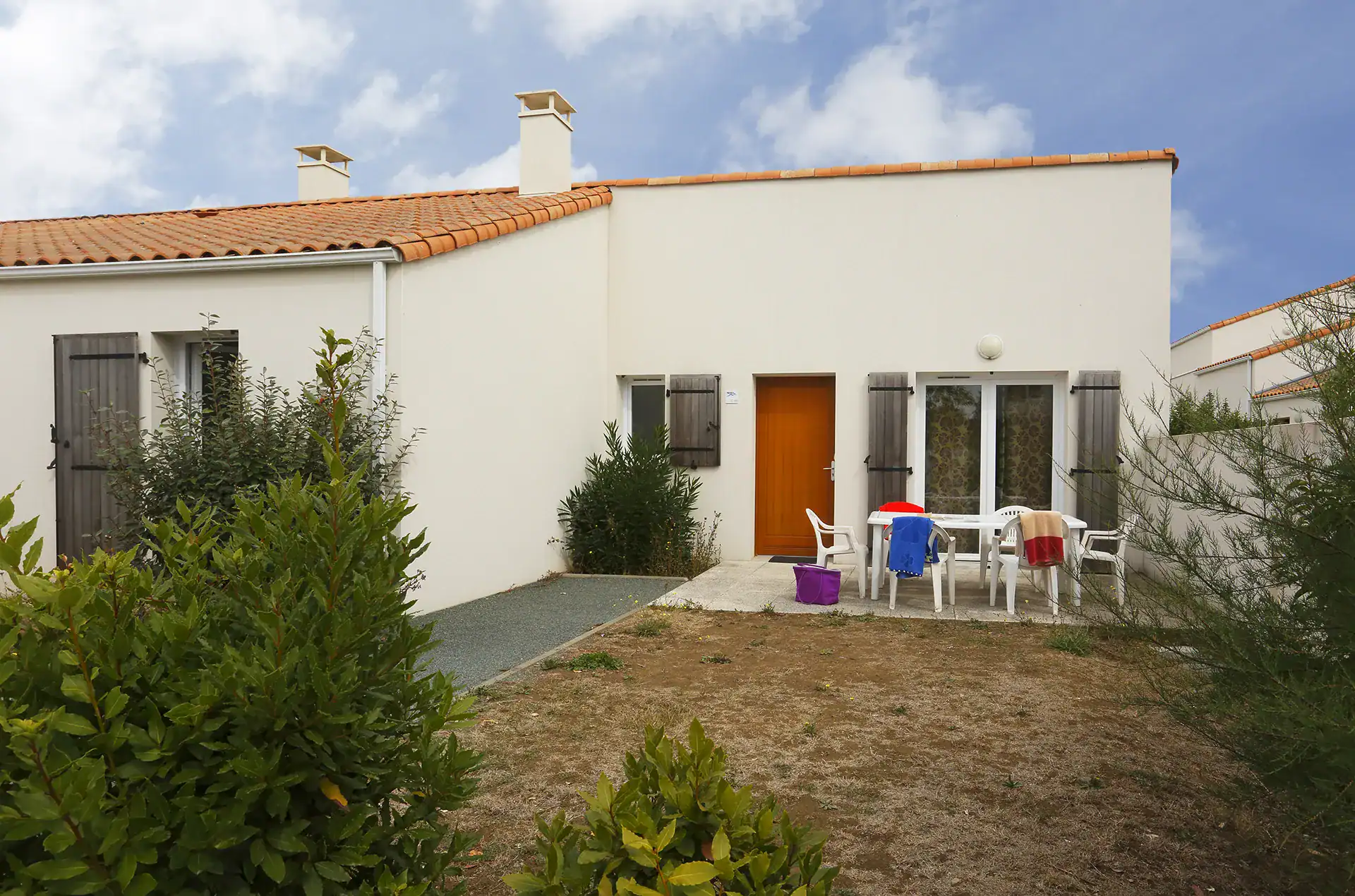 Exemple d'une terrasse de la résidence de vacances Goélia Les grands Rochers aux Sables d'Olonne 