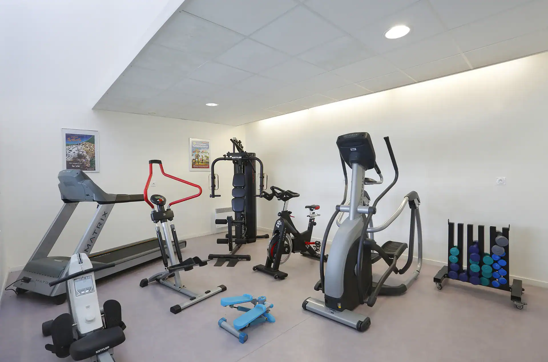 Salle fitness de la résidence de vacances Goélia Les grands Rochers aux Sables d'Olonne 