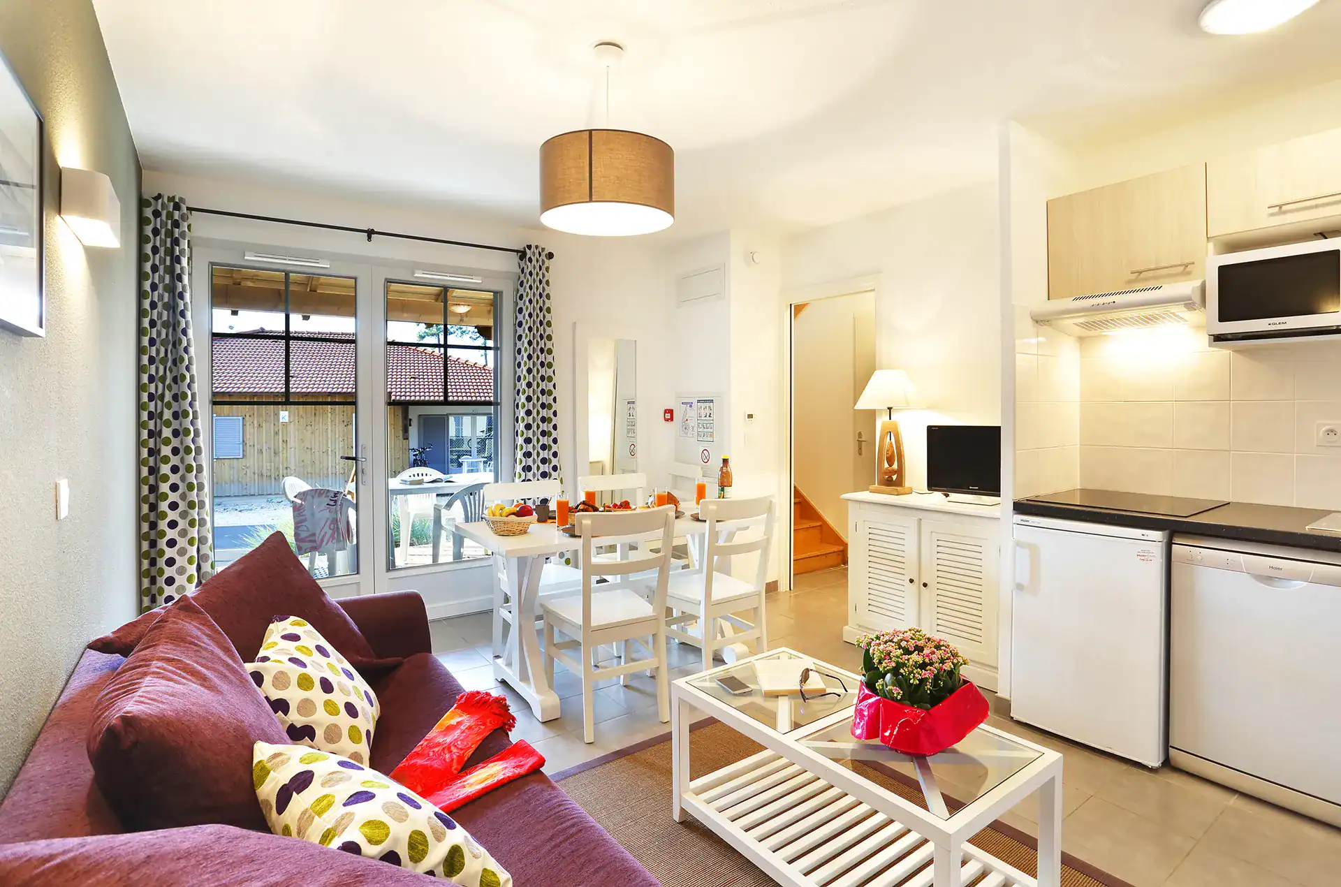 Exemple d'intérieur d'un logement de la résidence de vacances Goélia Le Domaine des Dunes à Mimizan
