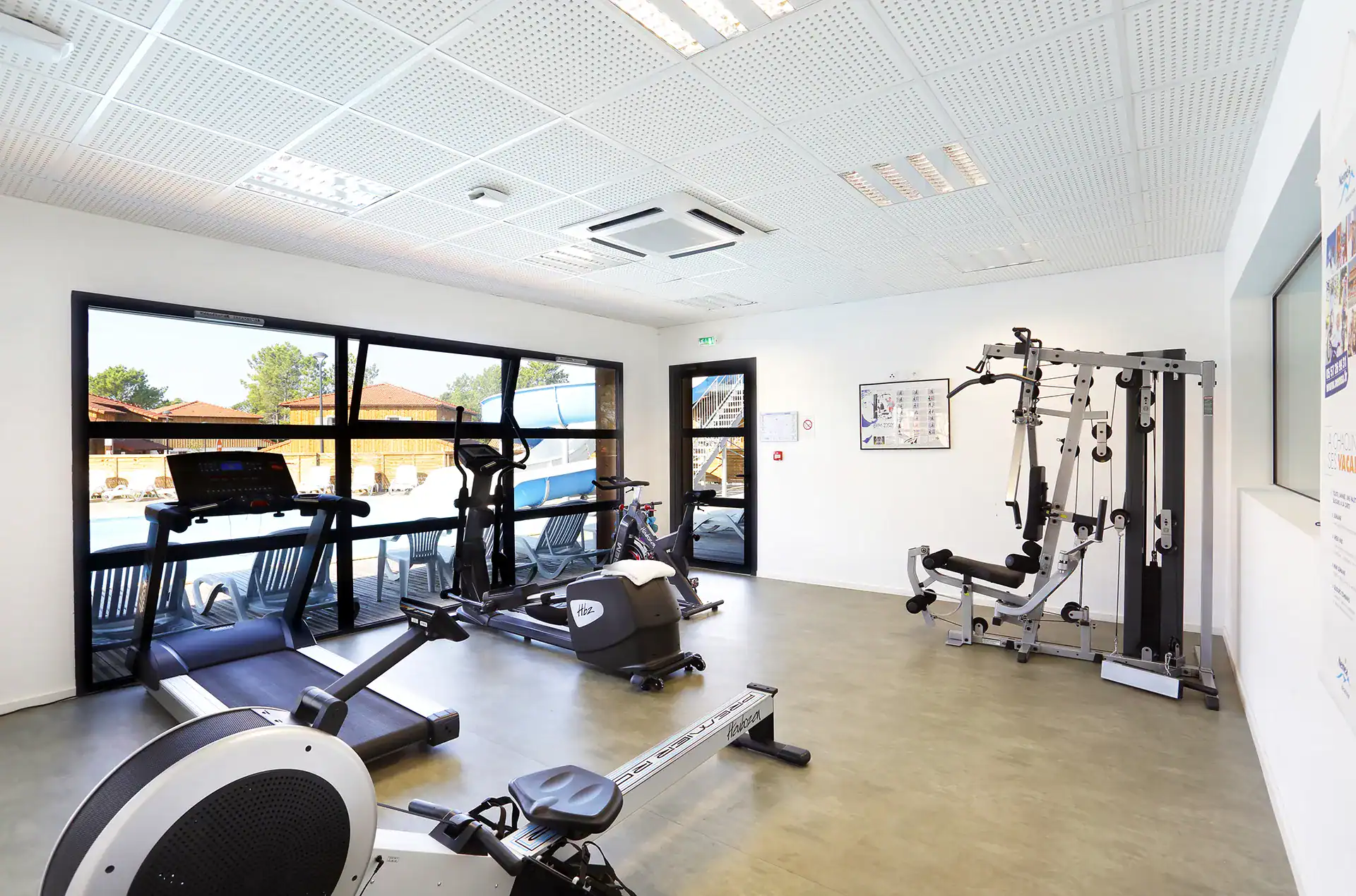 Salle fitness de la résidence de vacances Goélia le Domaine des Dunes à Mimizan