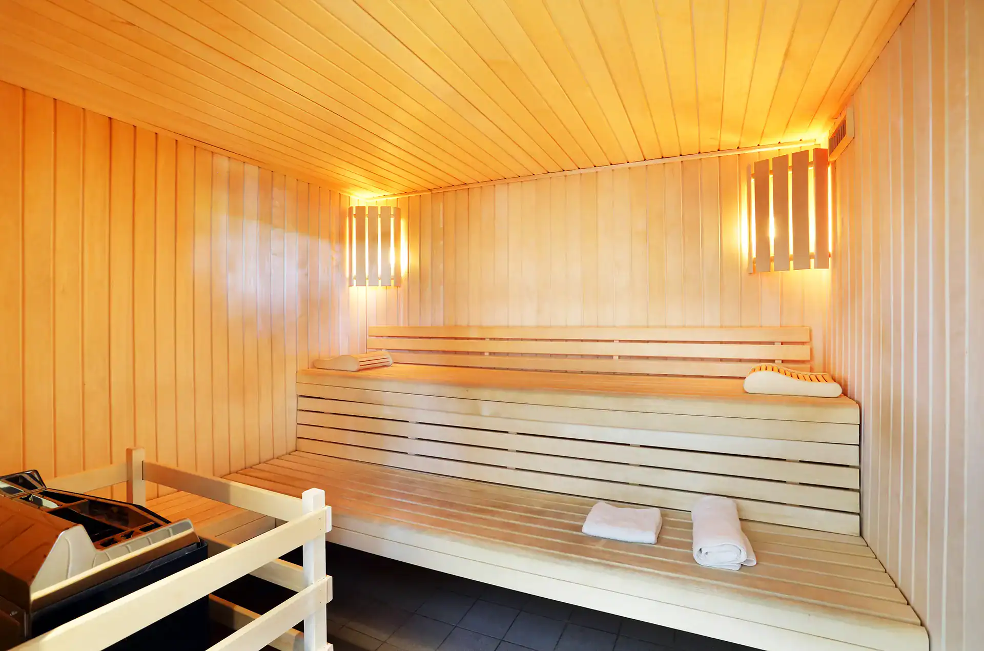 Sauna de la résidence de vacances Goélia le Domaine des Dunes à Mimizan