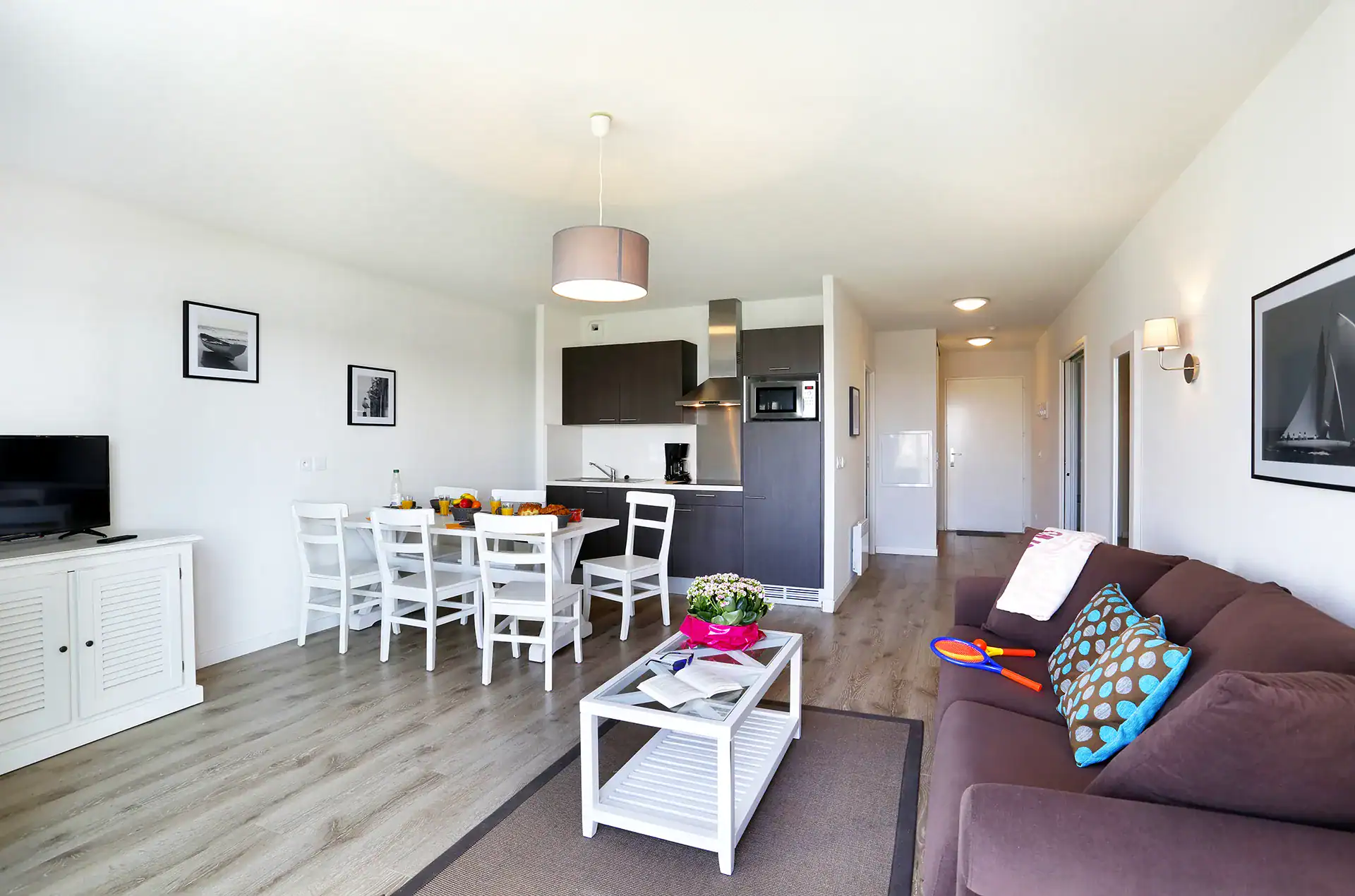 Example of an apartment in the Goélia Les Balcons Pêcheurs holiday residence in Mimizan