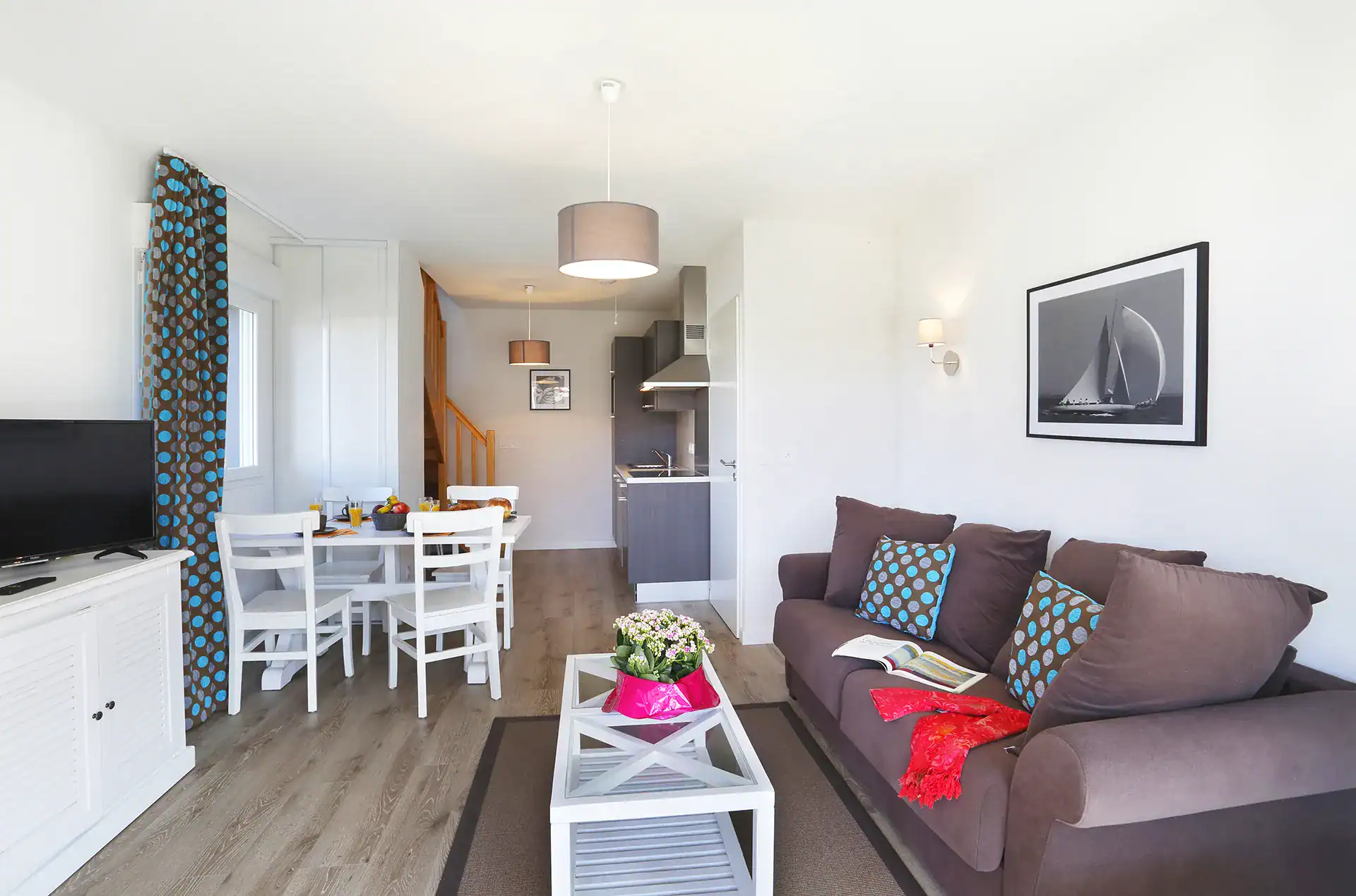 Example of the interior of a villa at the Goélia Les Balcons des pêcheurs holiday residence in Mimizan