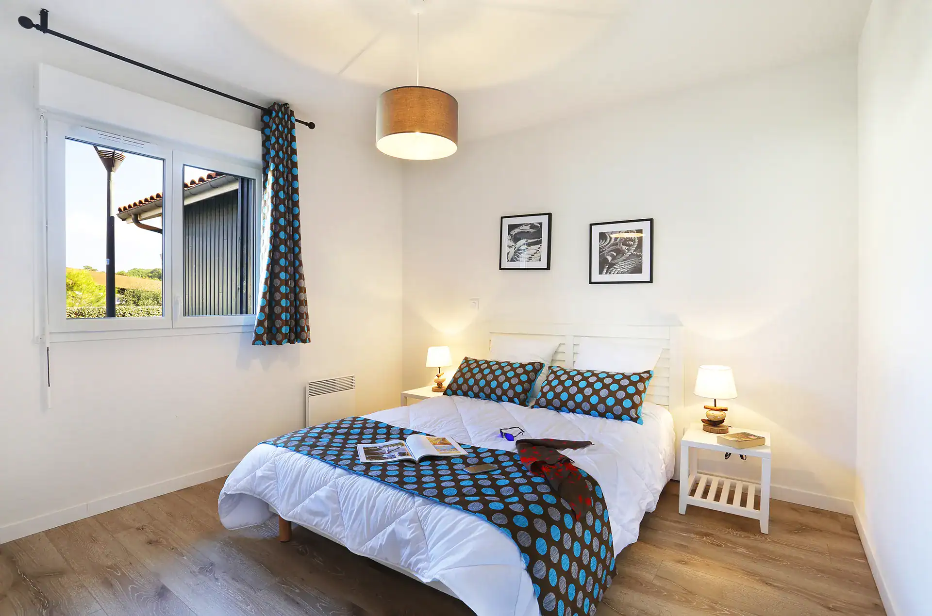 Example of a bedroom in a villa at the Goélia Les Balcons des pêcheurs holiday residence in Mimizan