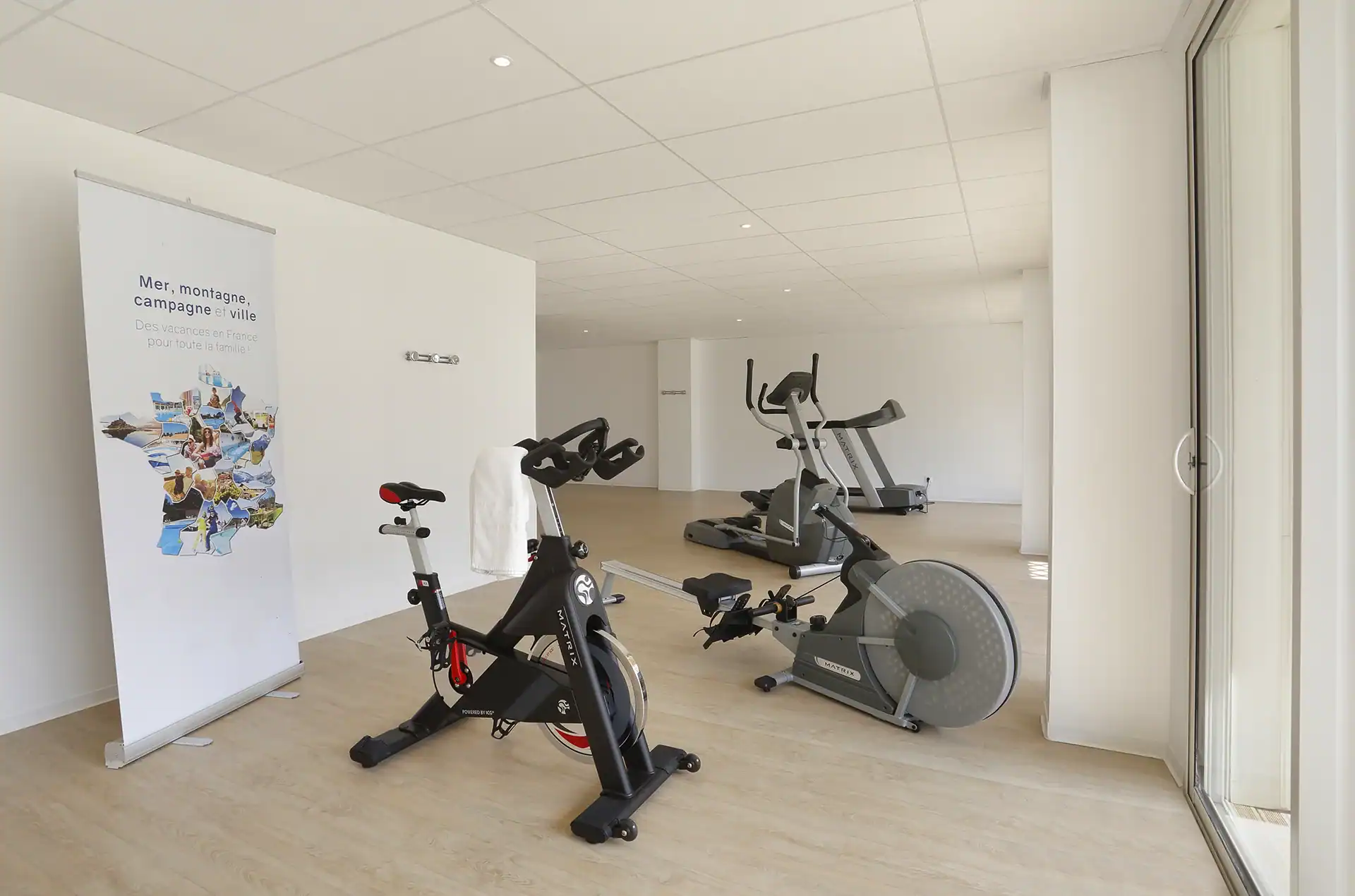 Fitness room at the Goélia Les Balcons des pêcheurs holiday residence in Mimizan