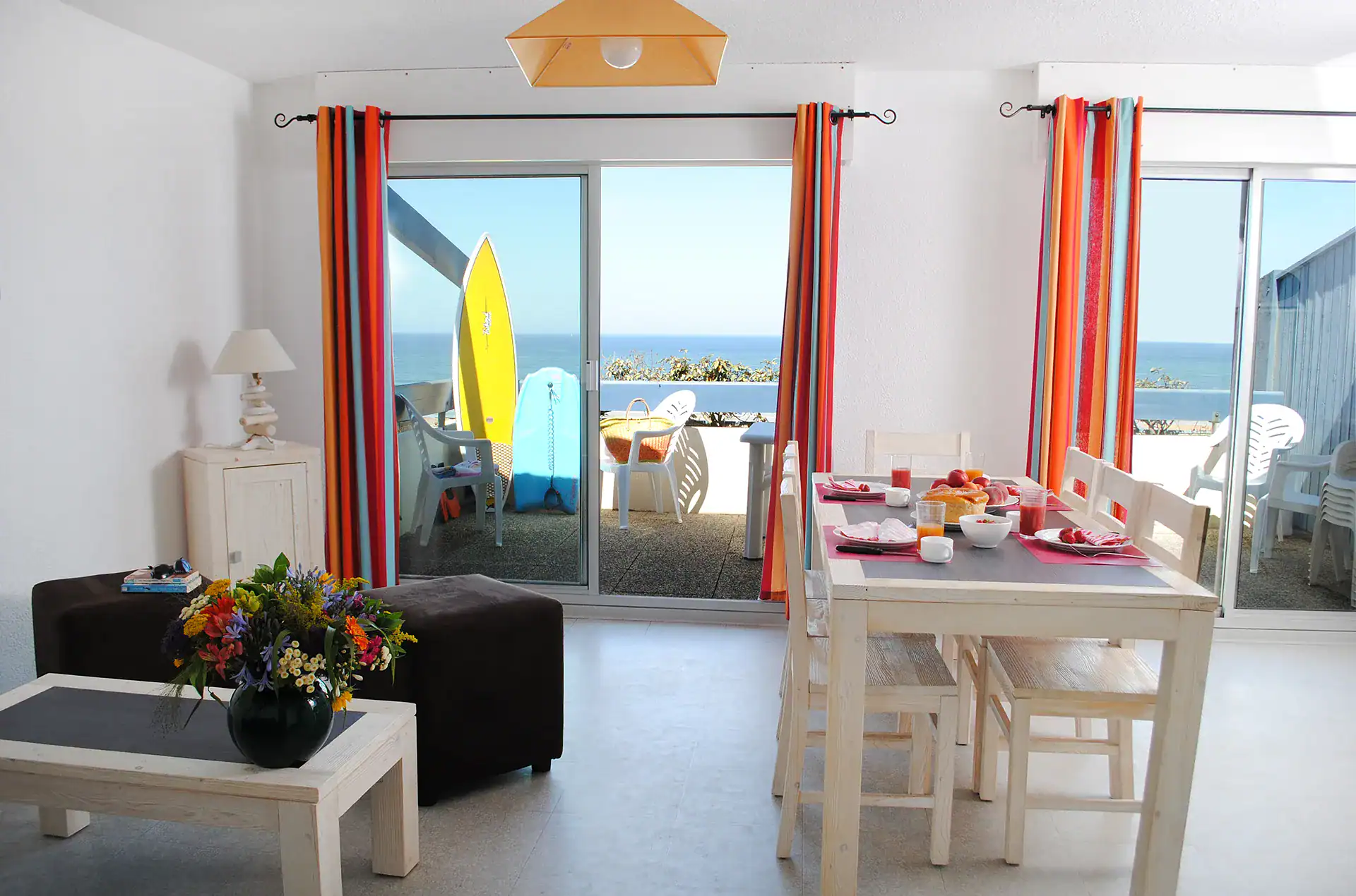 Exemple d'un logement de la résidence de vacances Goélia Les Gourbets à Mimizan avec vue sur mer