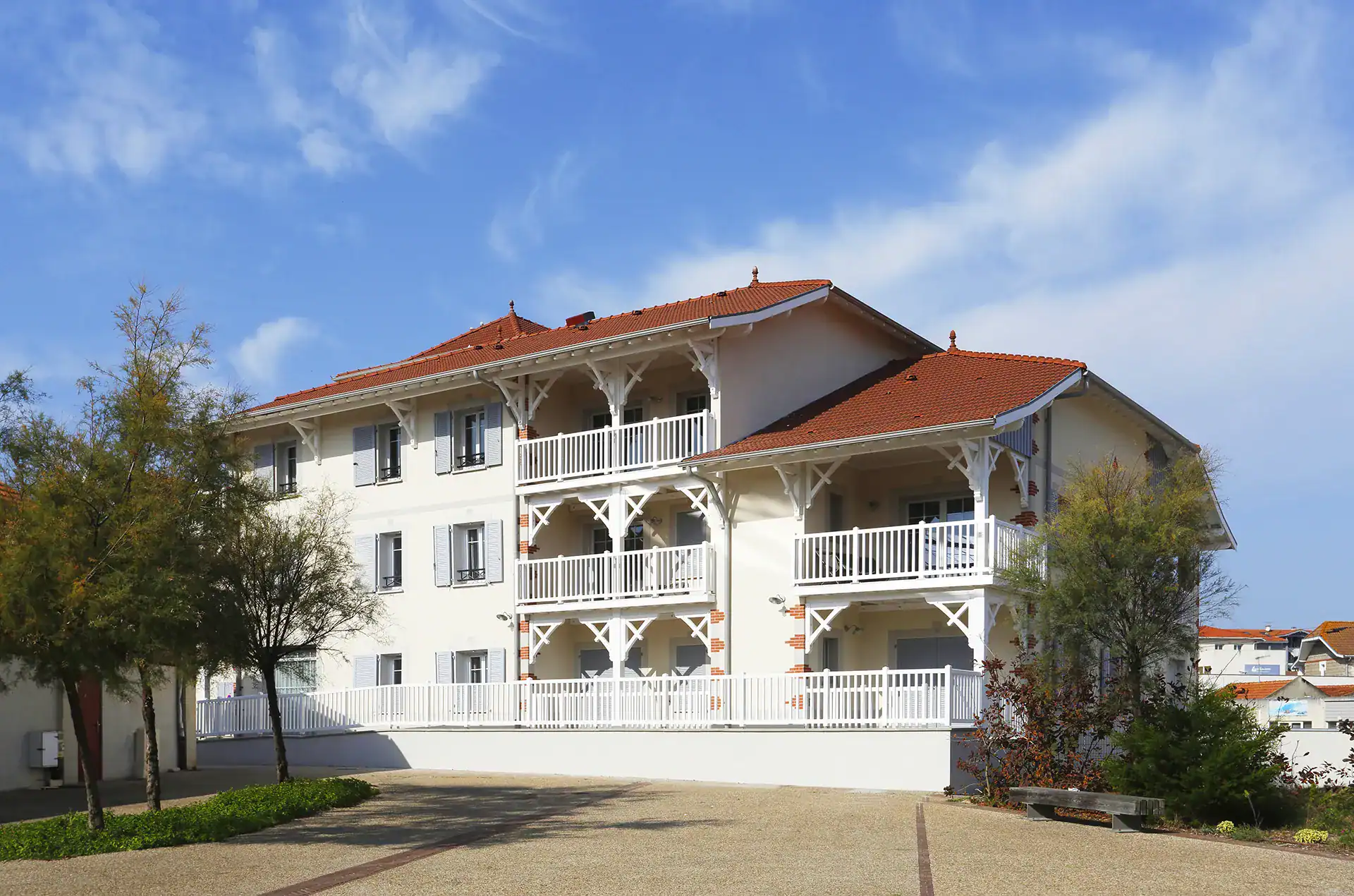 The Goélia holiday residence The beach market in Mimizan