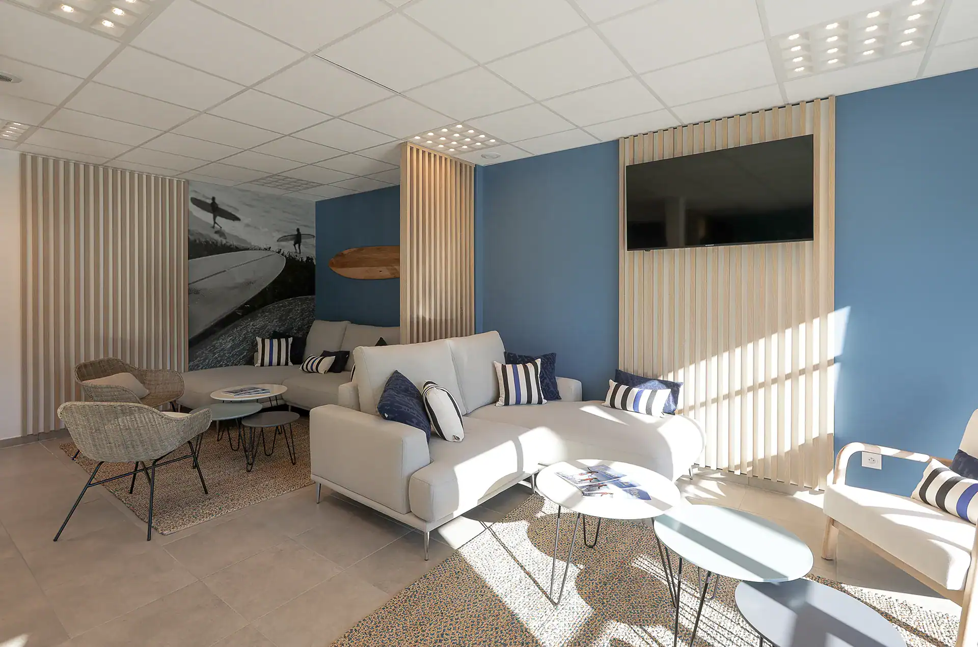 Reception at the Goélia Le Domaine d'Uhaina holiday residence in Urrugne in the Basque Country