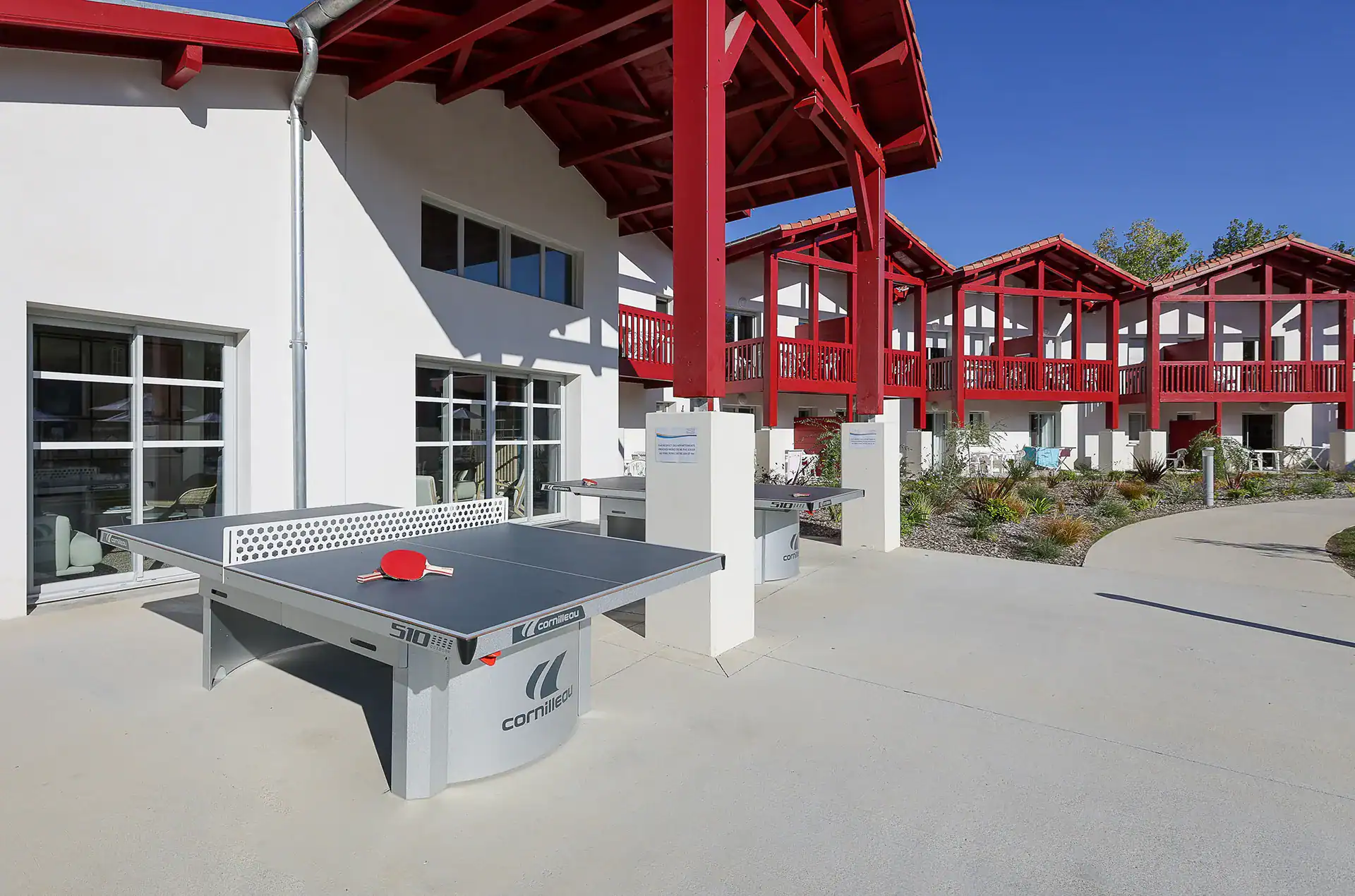 Tennis table  at the Goélia Le Domaine d'Uhaina holiday residence in Urrugne in the Basque Country