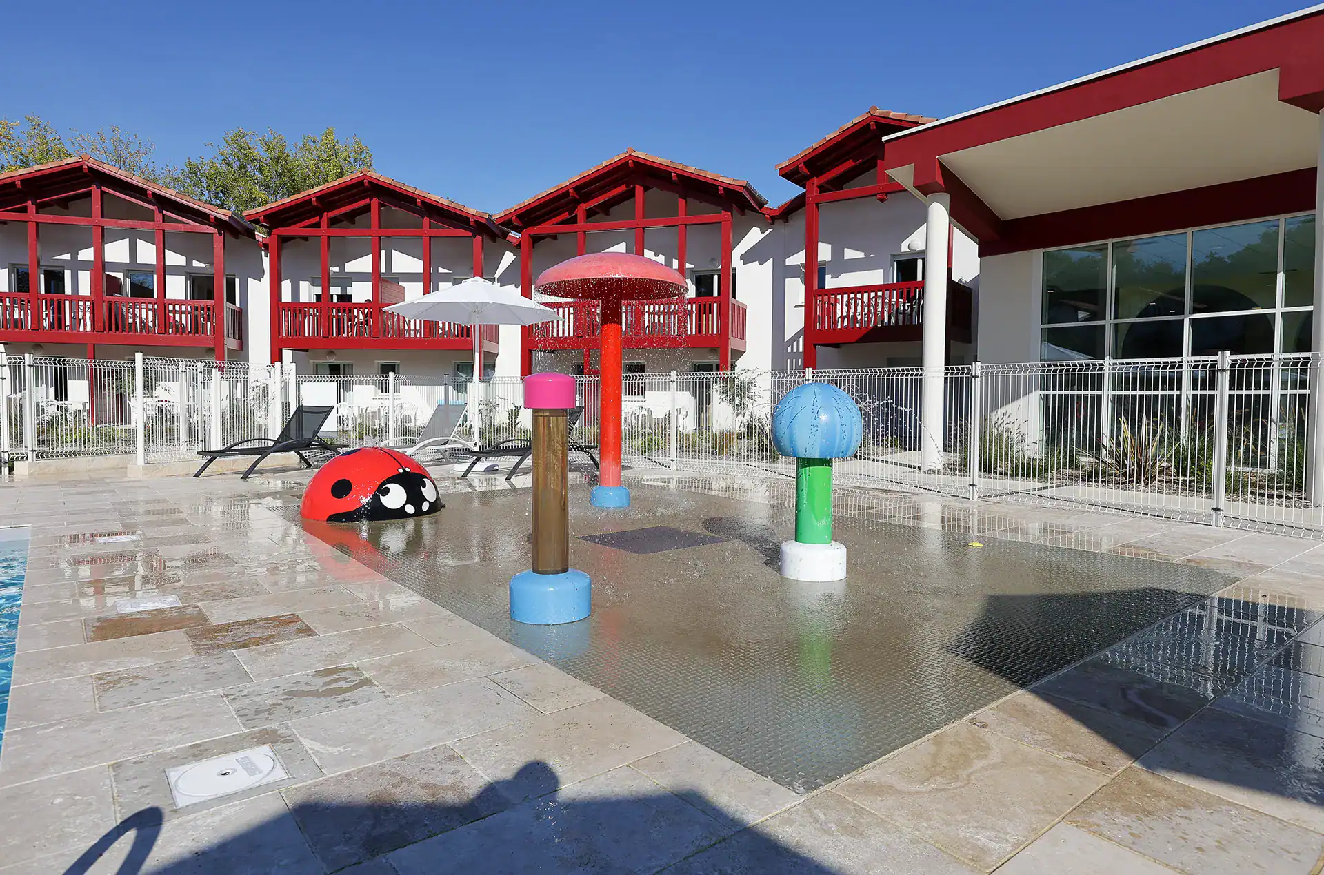 Children's pool at the Goélia Le Domaine d'Uhaina holiday residence in Urrugne in the Basque Country