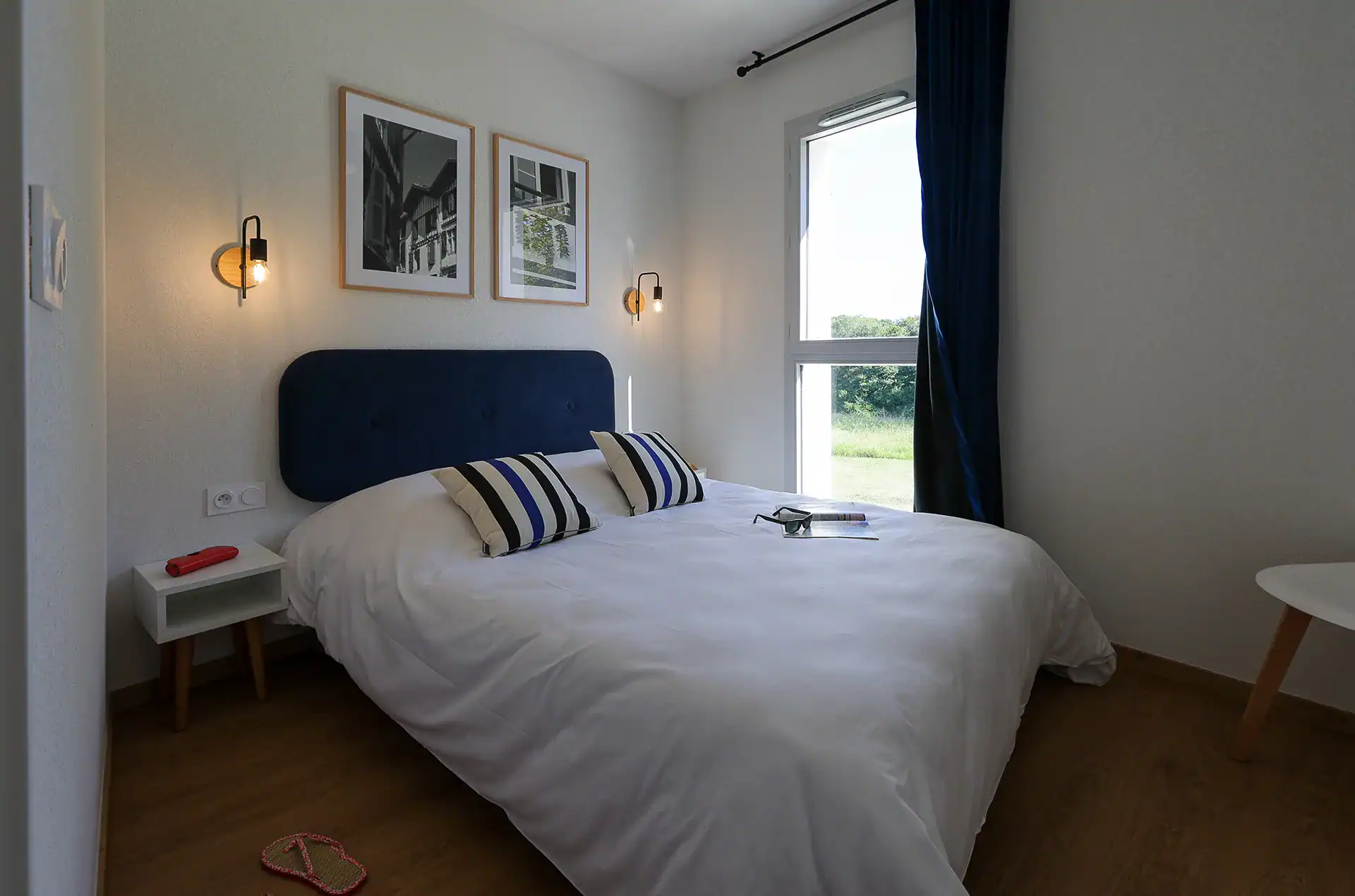 Example of a room of accommodation at the Goélia Le Domaine d'Uhaina holiday residence in Urrugne in the Basque Country