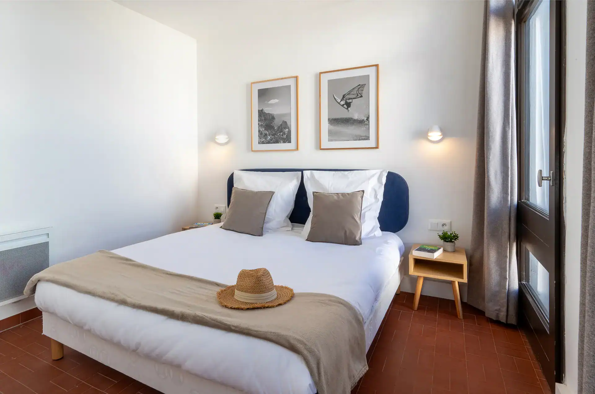 Exemple de chambre d'un logement de la résidence de vacances Goélia Les Carrats à Port-Leucate