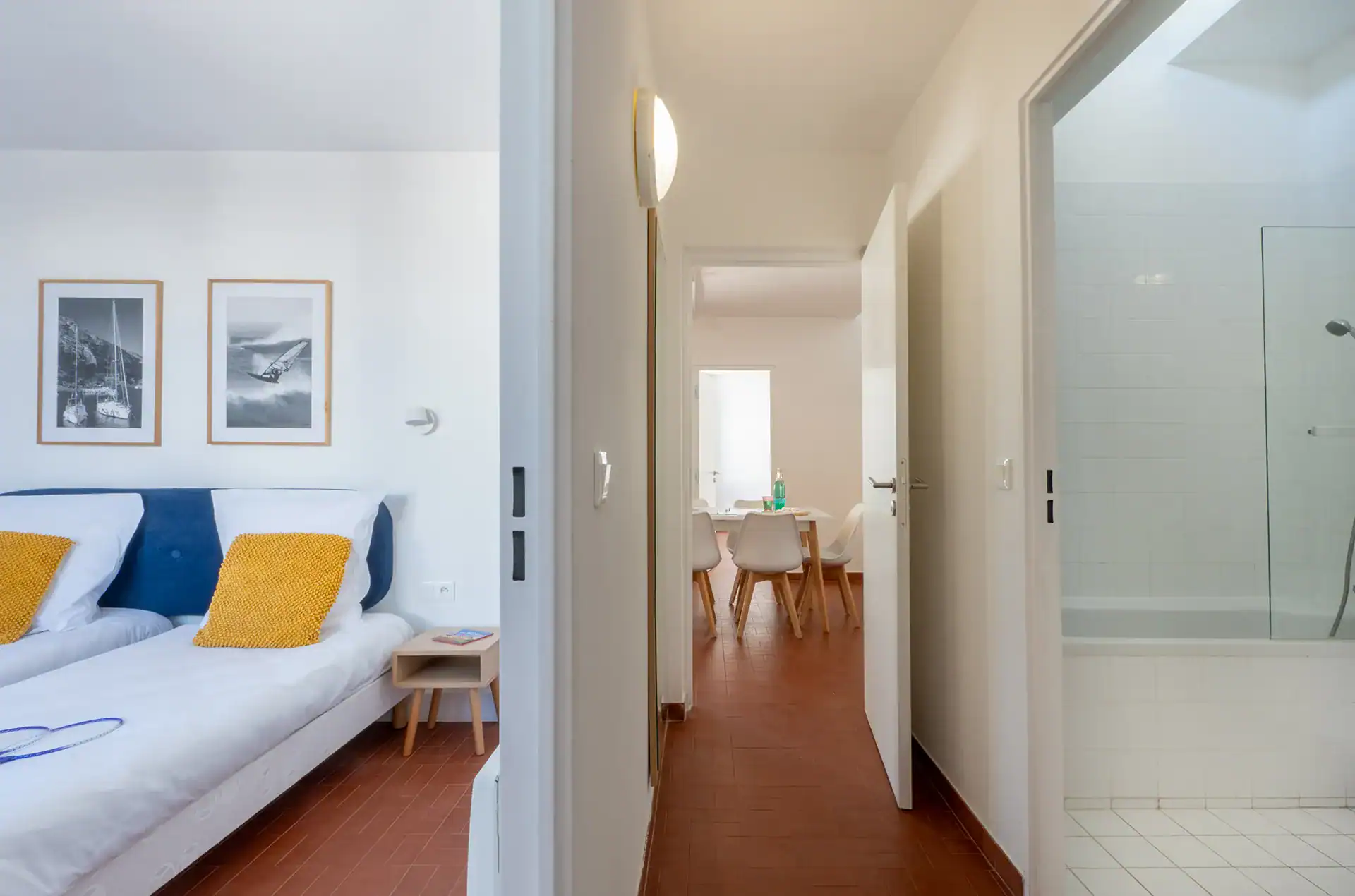 Exemple de chambre d'un logement de la résidence de vacances Goélia Les Carrats à Port-Leucate