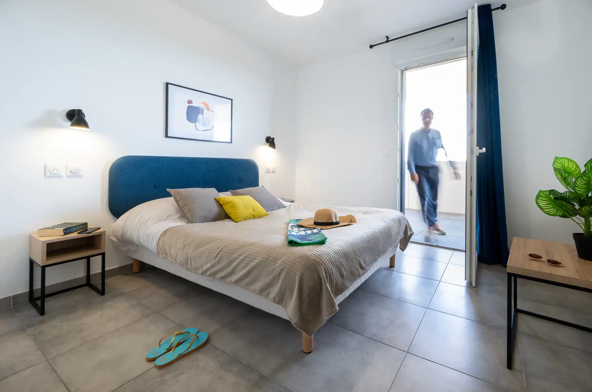 Example of a room at the Goélia Le Sylène holiday residence in Cap d'Agde