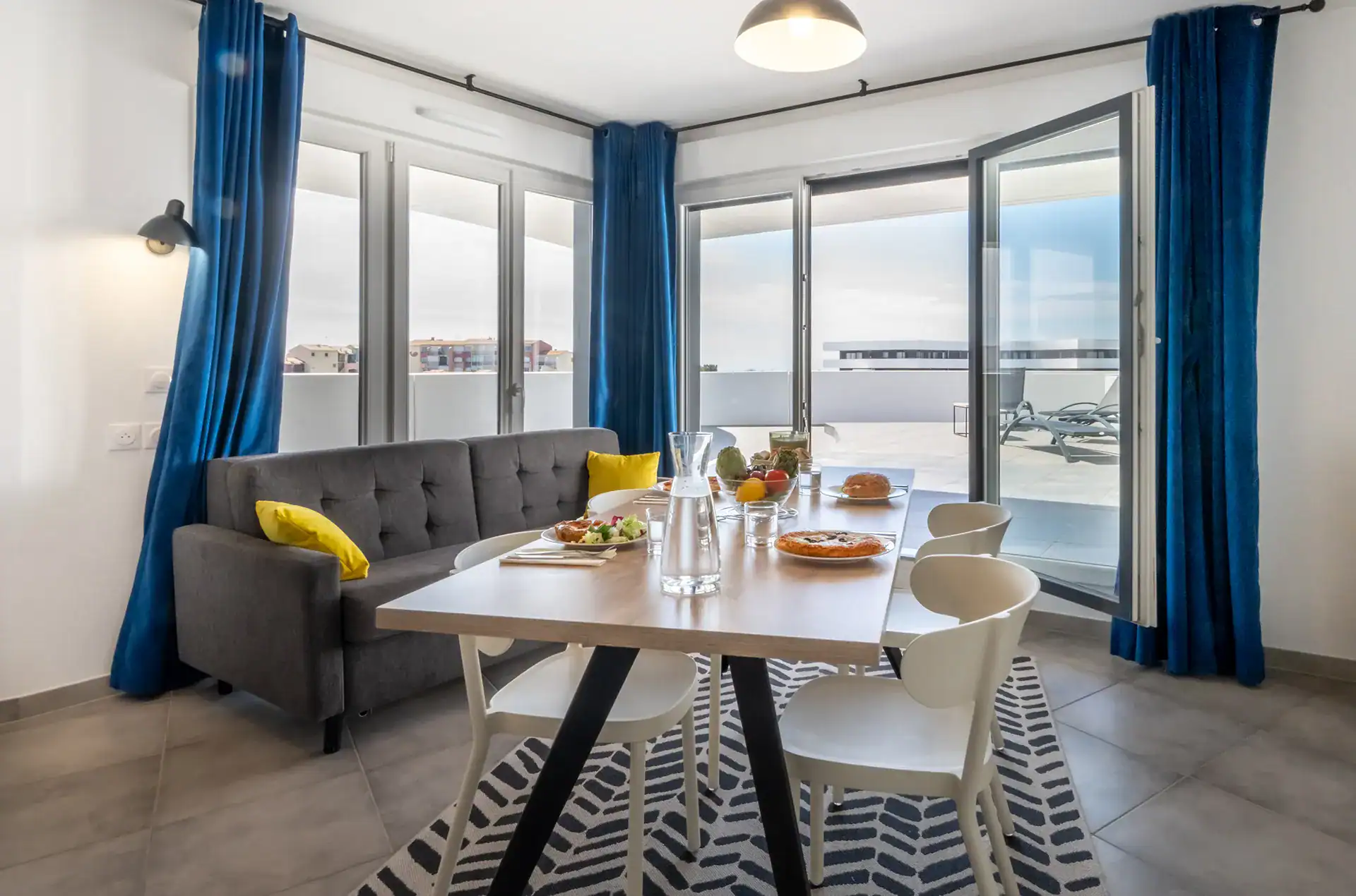 Example of the interior of accommodation at the Goélia Le Sylène holiday residence in Cap d'Agde