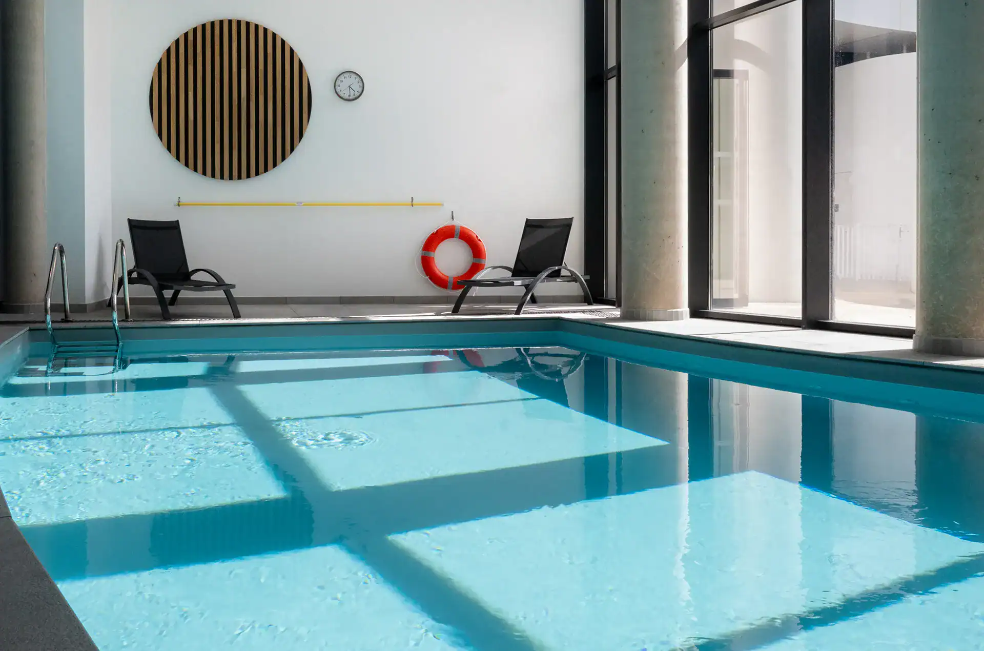 Heated indoor swimming-pool at the  Goélia Le Sylène holiday residence in Cap d'Agde
