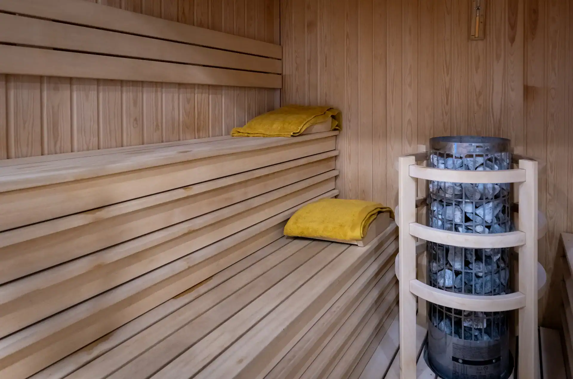 Sauna at the  Goélia Le Sylène holiday residence in Cap d'Agde