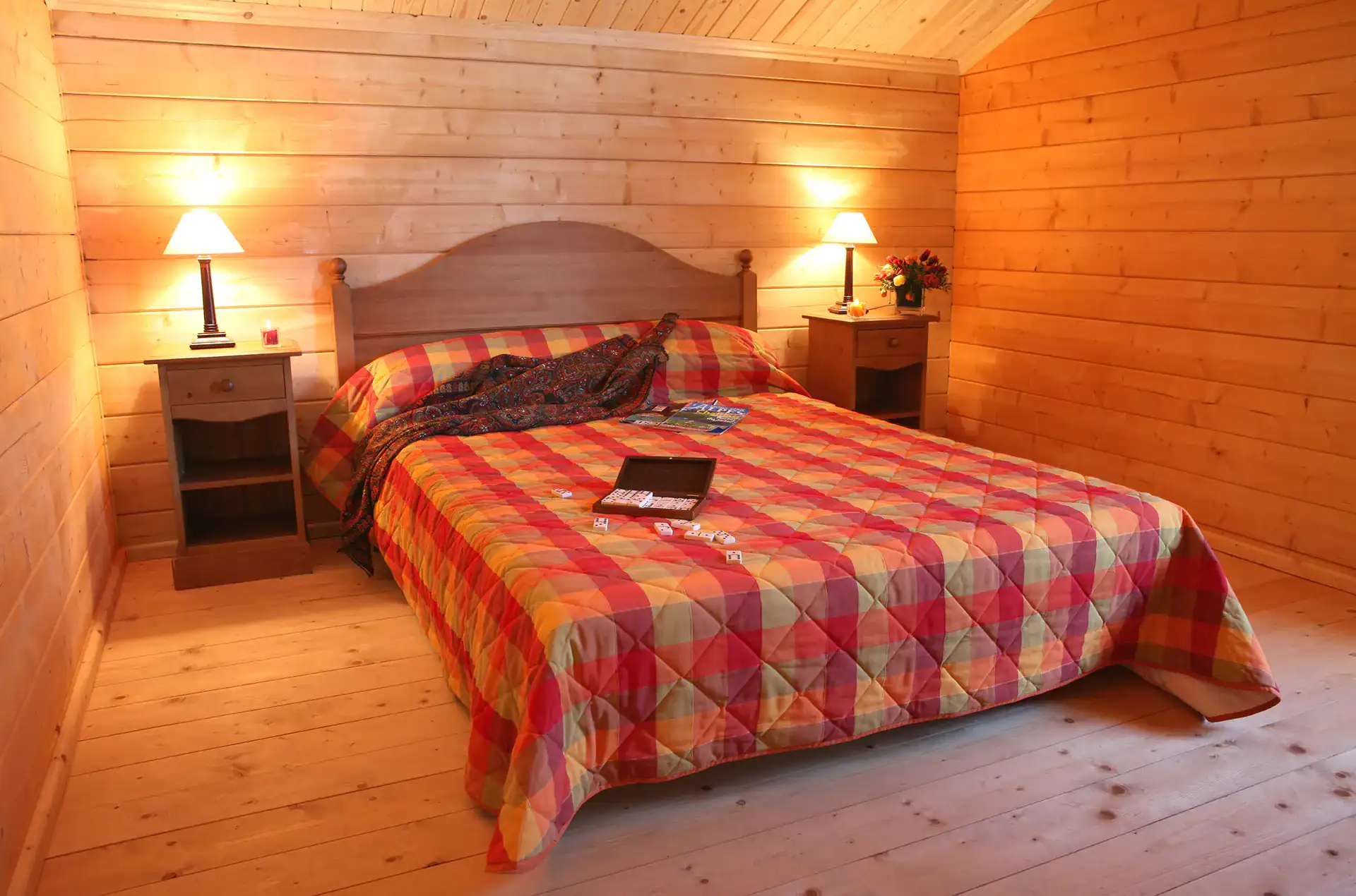 Example of a room at the Goélia Les Chalets du Bois de Champelle holiday residence in Morillon 