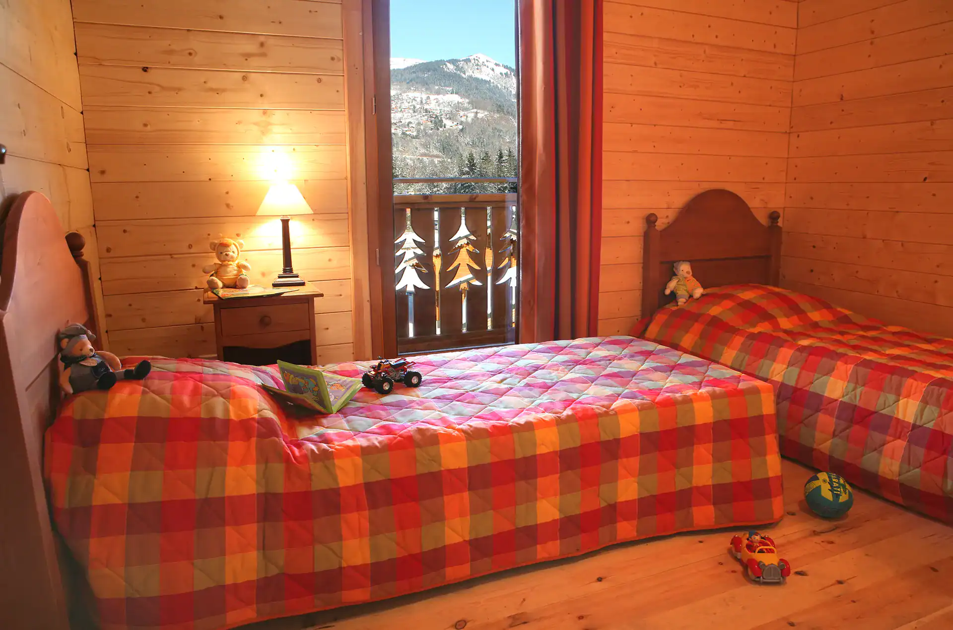 Example of a room at the Goélia Les Chalets du Bois de Champelle holiday residence in Morillon 