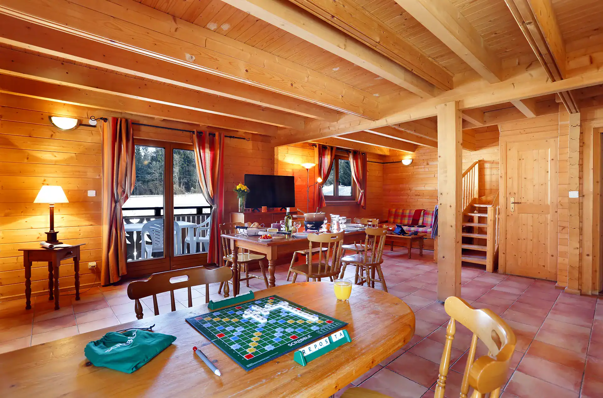 Example of the interior of the Goélia holiday residence  Les Chalets du Bois de Champelle in Morillon 