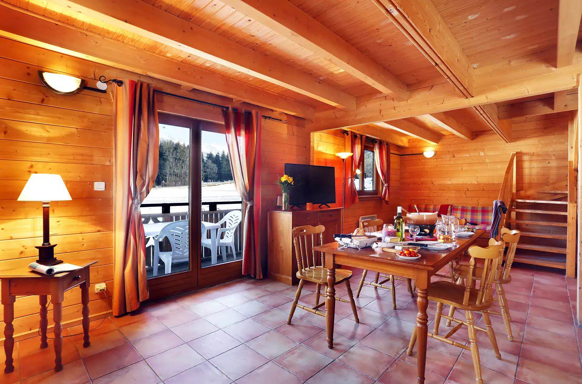 Example of the interior of the Goélia holiday residence  Les Chalets du Bois de Champelle in Morillon 