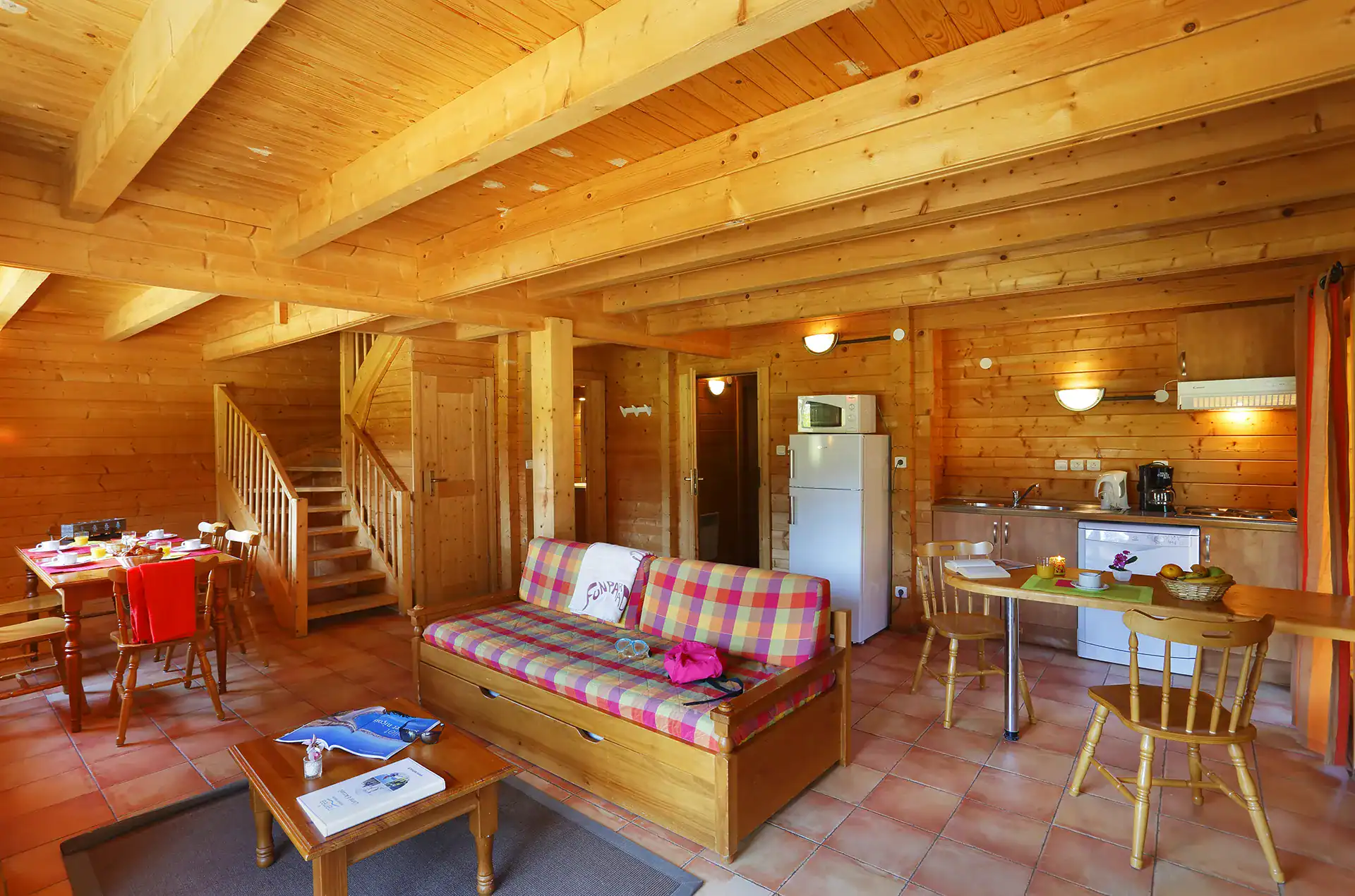 Example of the interior of accommodation at the Goélia Les Chalets du Bois de Champelle holiday residence in Morillon