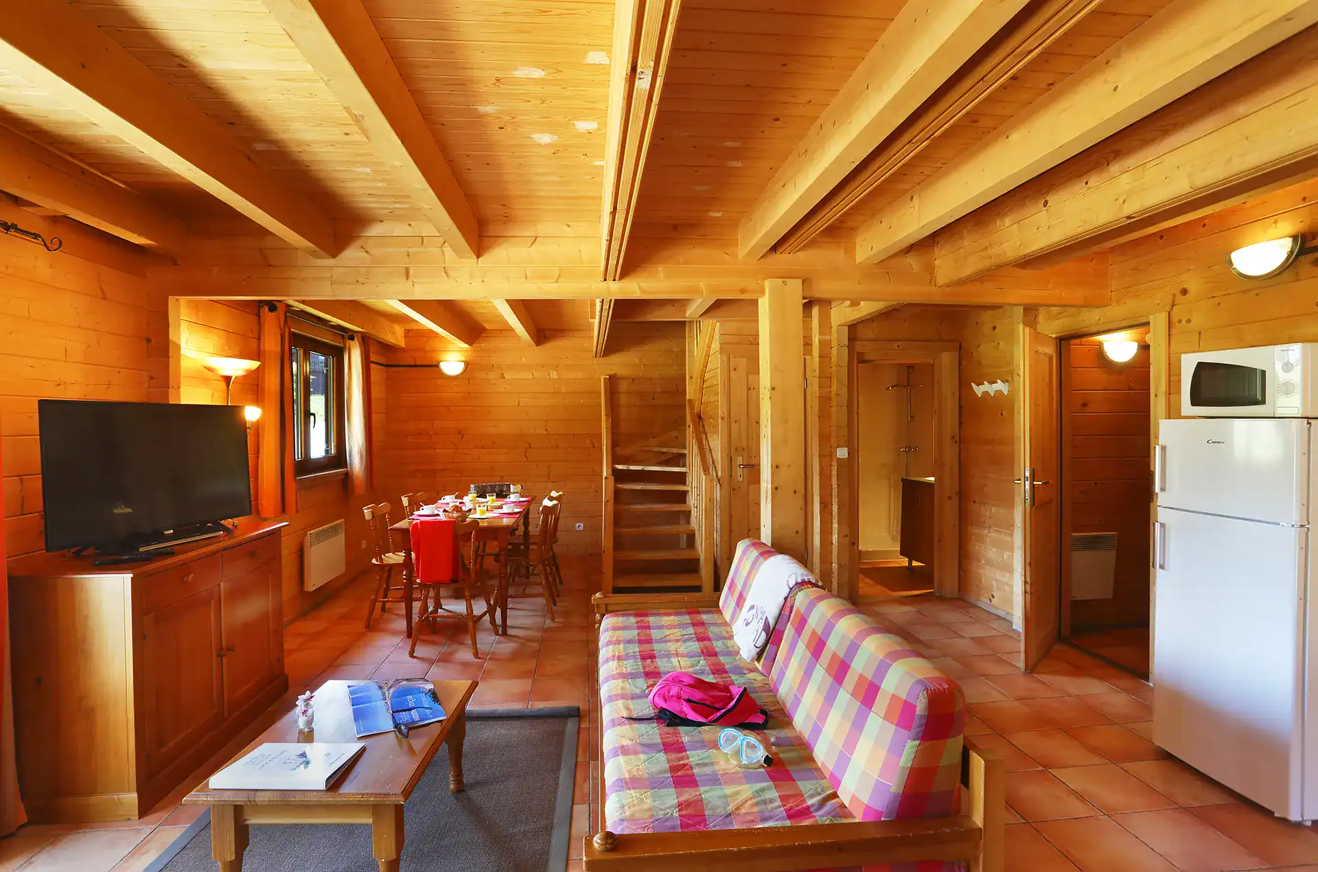 Example of the interior of accommodation at the Goélia Les Chalets du Bois de Champelle holiday residence in Morillon