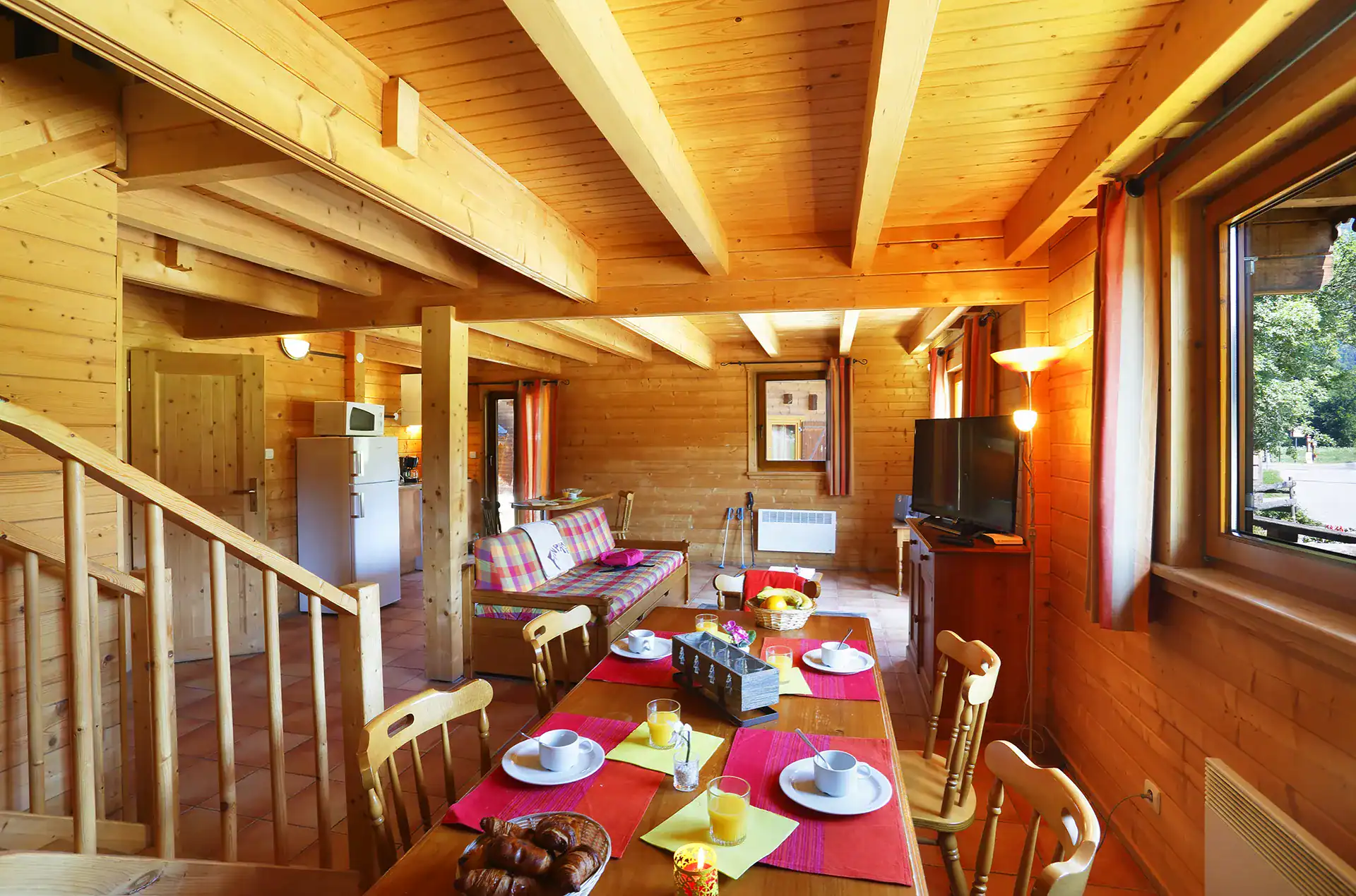 Example of the interior of accommodation at the Goélia Les Chalets du Bois de Champelle holiday residence in Morillon