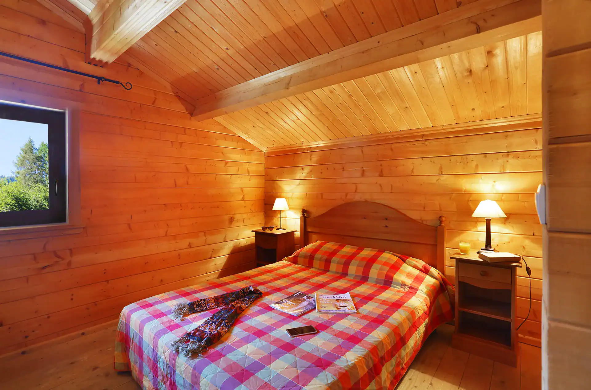 Example of a room at the Goélia Les Chalets du Bois de Champelle holiday residence in Morillon