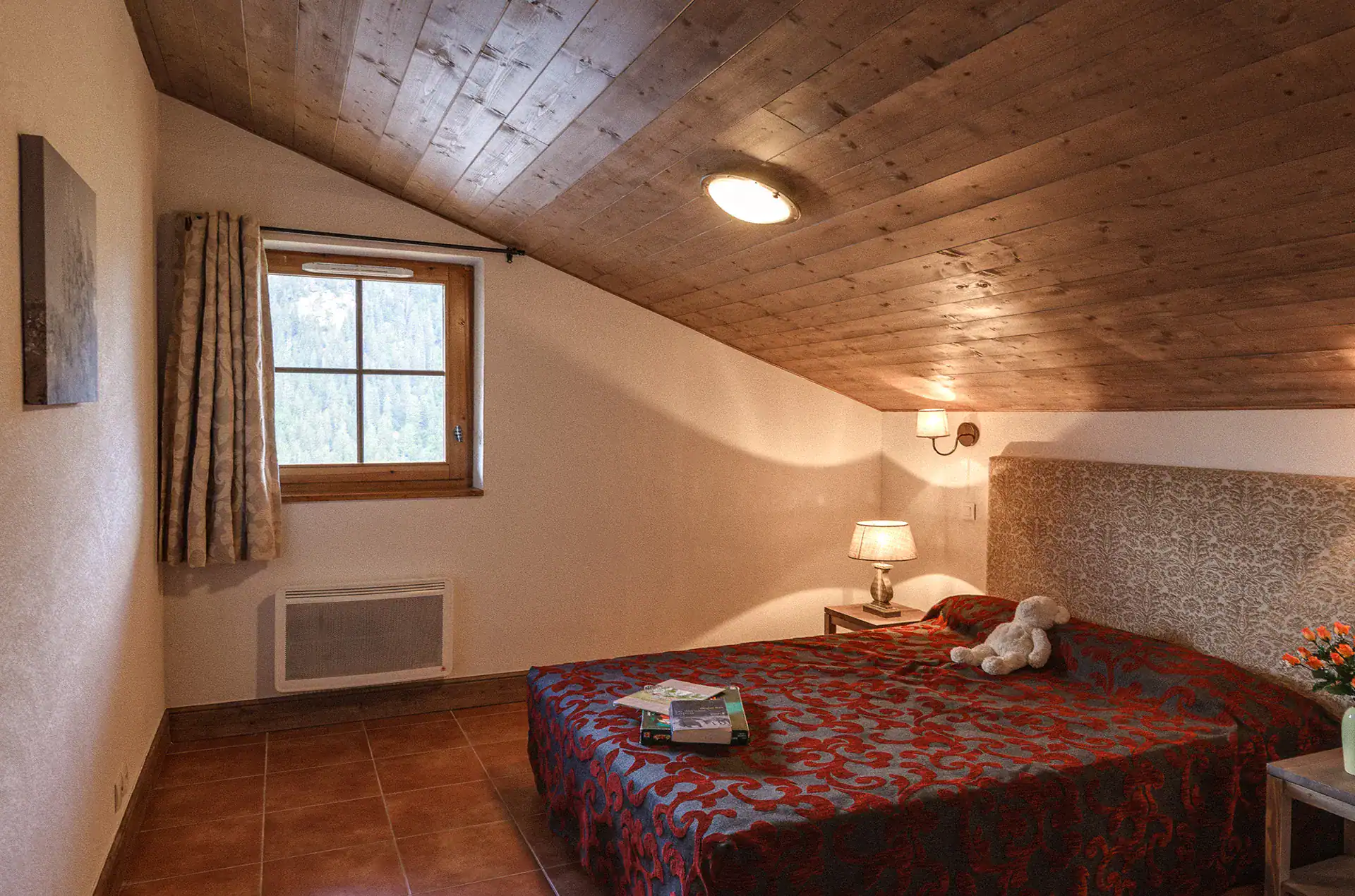 Exemple de chambre de la résidence de vacances Goélia Le Grand Lodge à Châtel