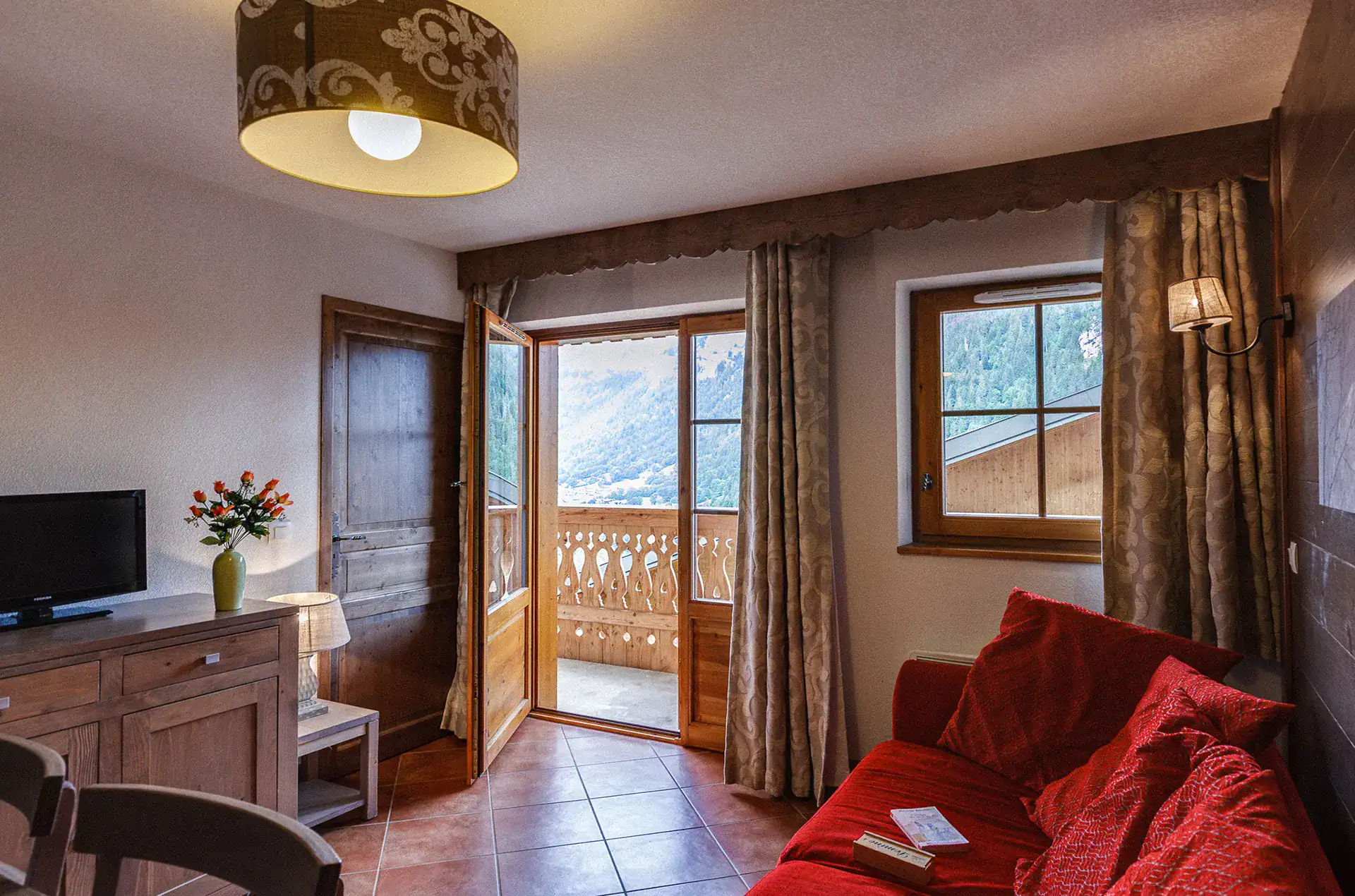 Exemple d'intérieur d'un logement de la résidence de vacances Goélia Le Grand Lodge à Châtel